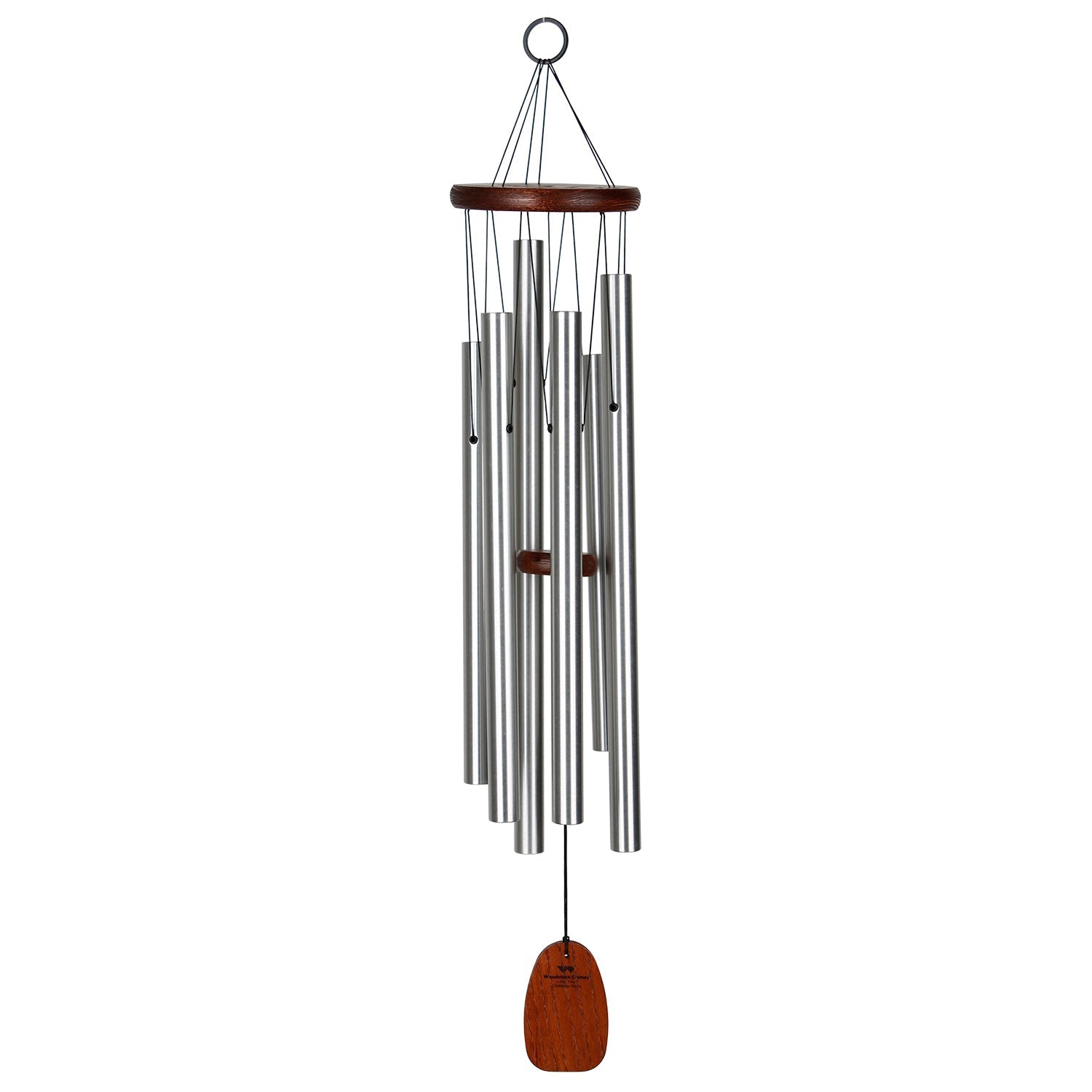 Woodstock Chimes 29-in Silver Metal Wind Chime in the Wind Chimes ...