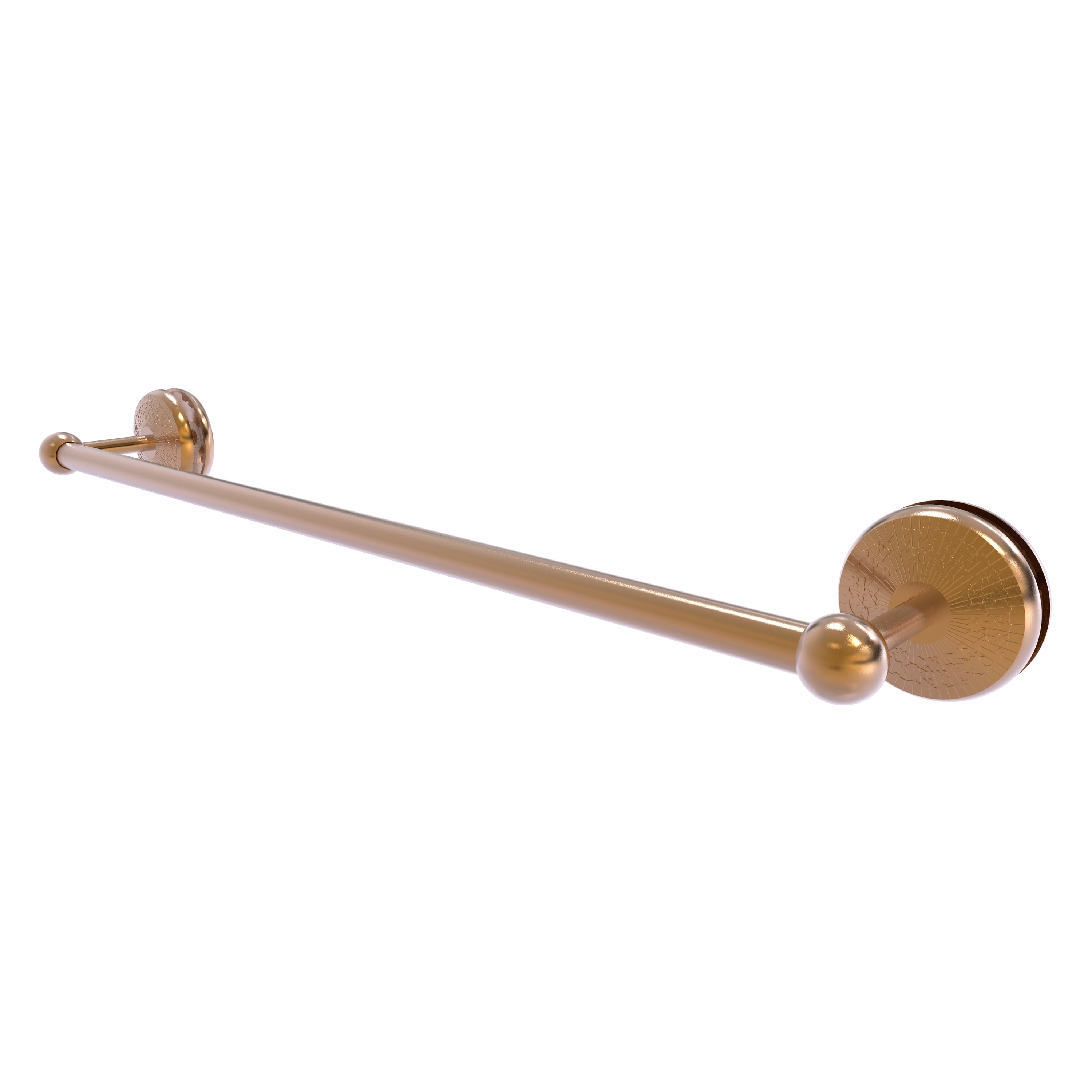 Allied Brass MC-41-SM-24-BBR Monte Carlo 24-in Brushed Bronze Wall mount Single Towel Bar