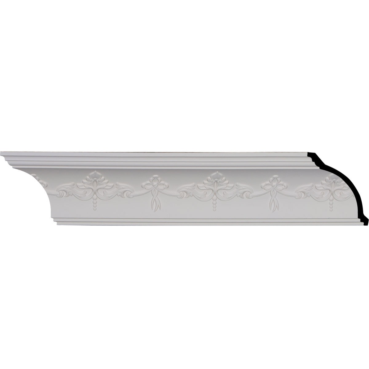 Sydney 94.5" White Polyurethane Crown Moulding
