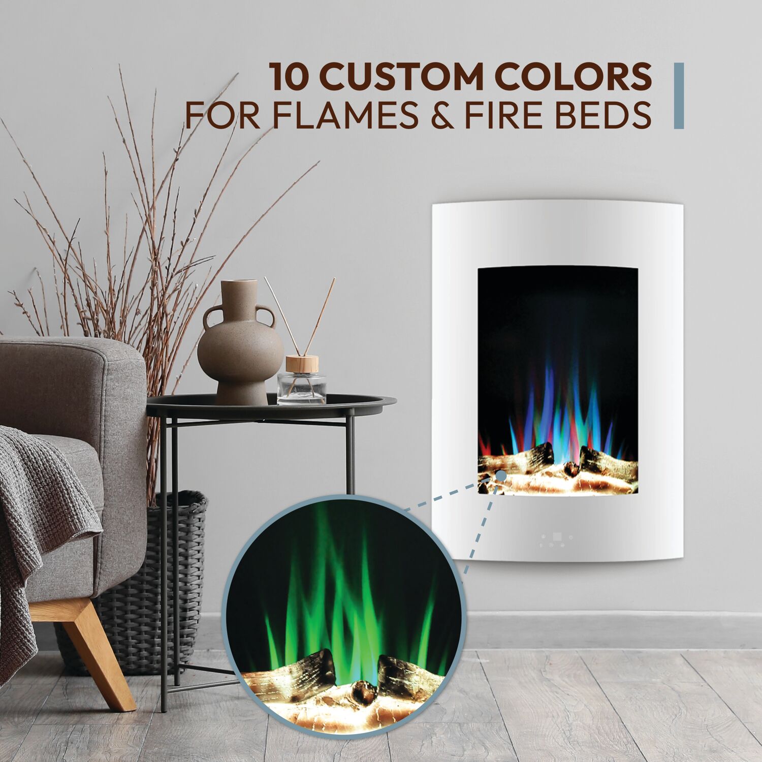 Cambridge CAM19VWMEF-2WHT Electric-Fireplaces - View #8