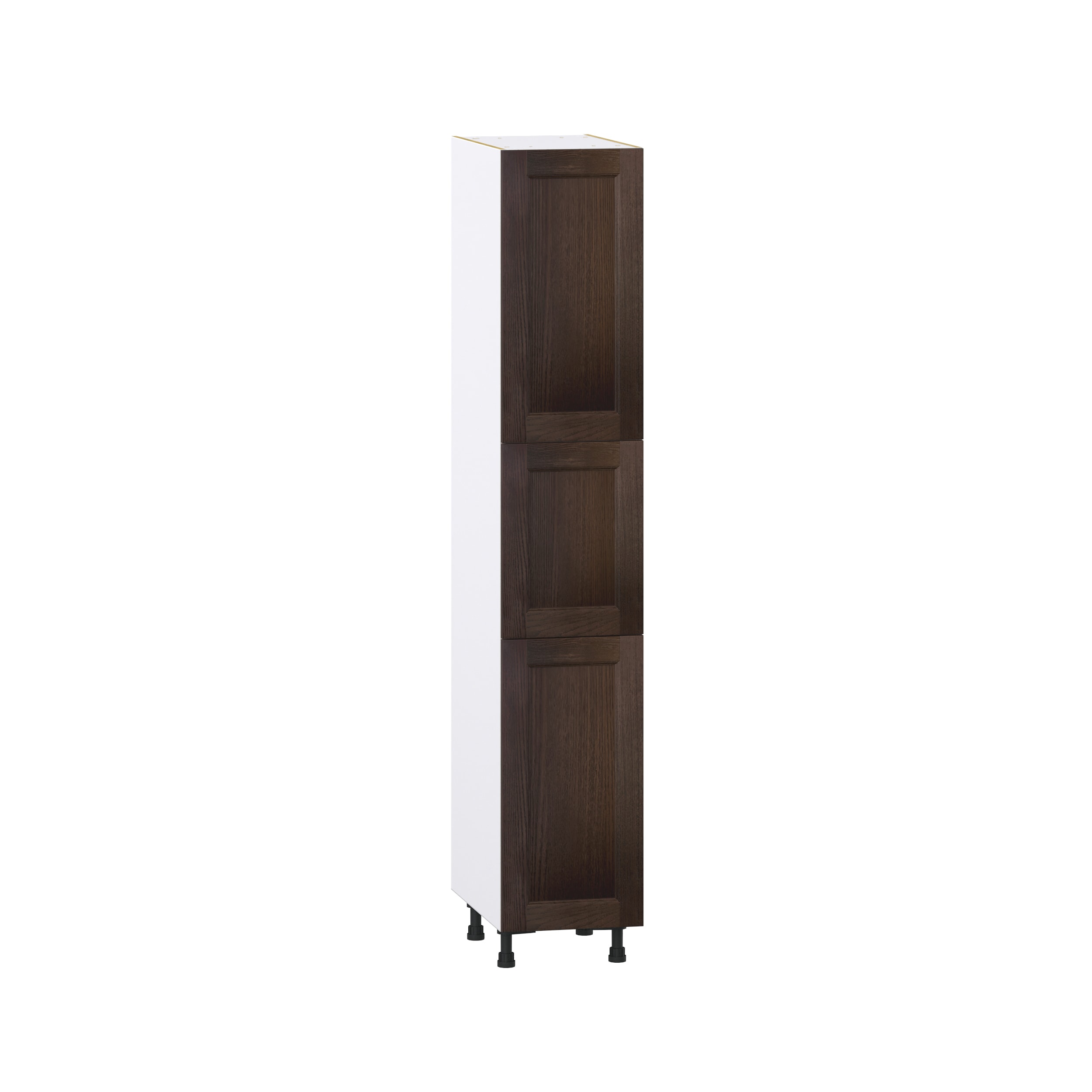 Hugo&Borg Montclaire 15-in W x 84.5-in H x 24-in D Wood 5-Drawer Pantry Fully Assembled Cabinet (Recessed Panel Shaker Style)