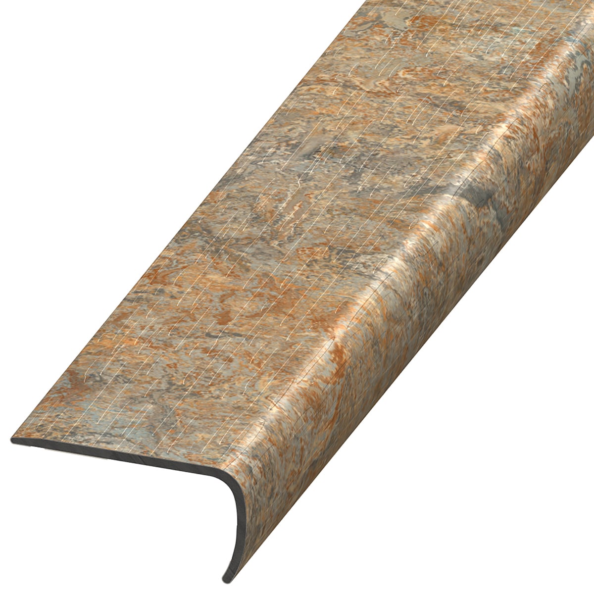 Versatrim VE-106902 Marmoleum Forbo-Marmoleum-Donkey Island 1-in T x 2-in W x 94-in L PVC Square cap