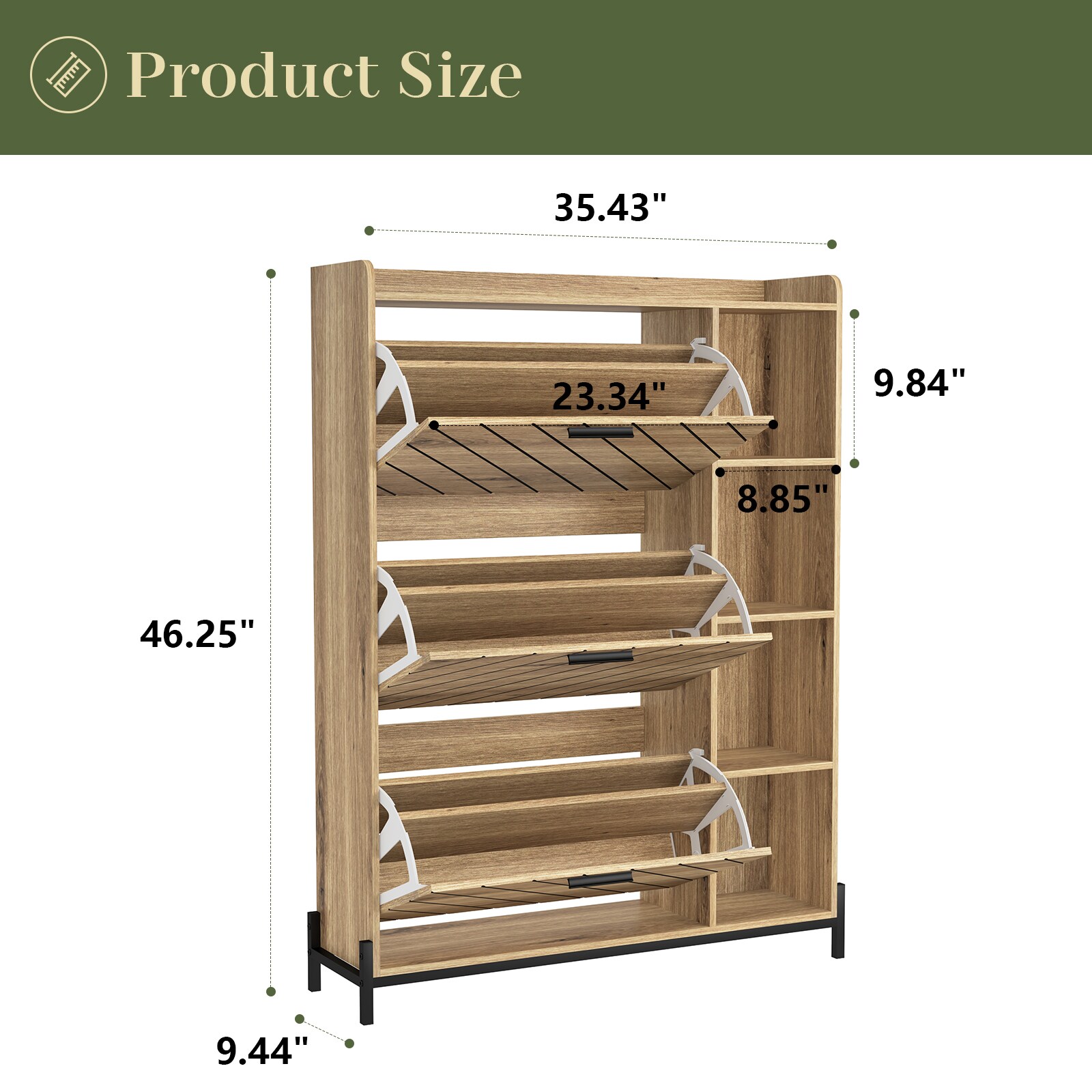 Mondawe MO-BXG1-GR Shoe-Racks - View #6