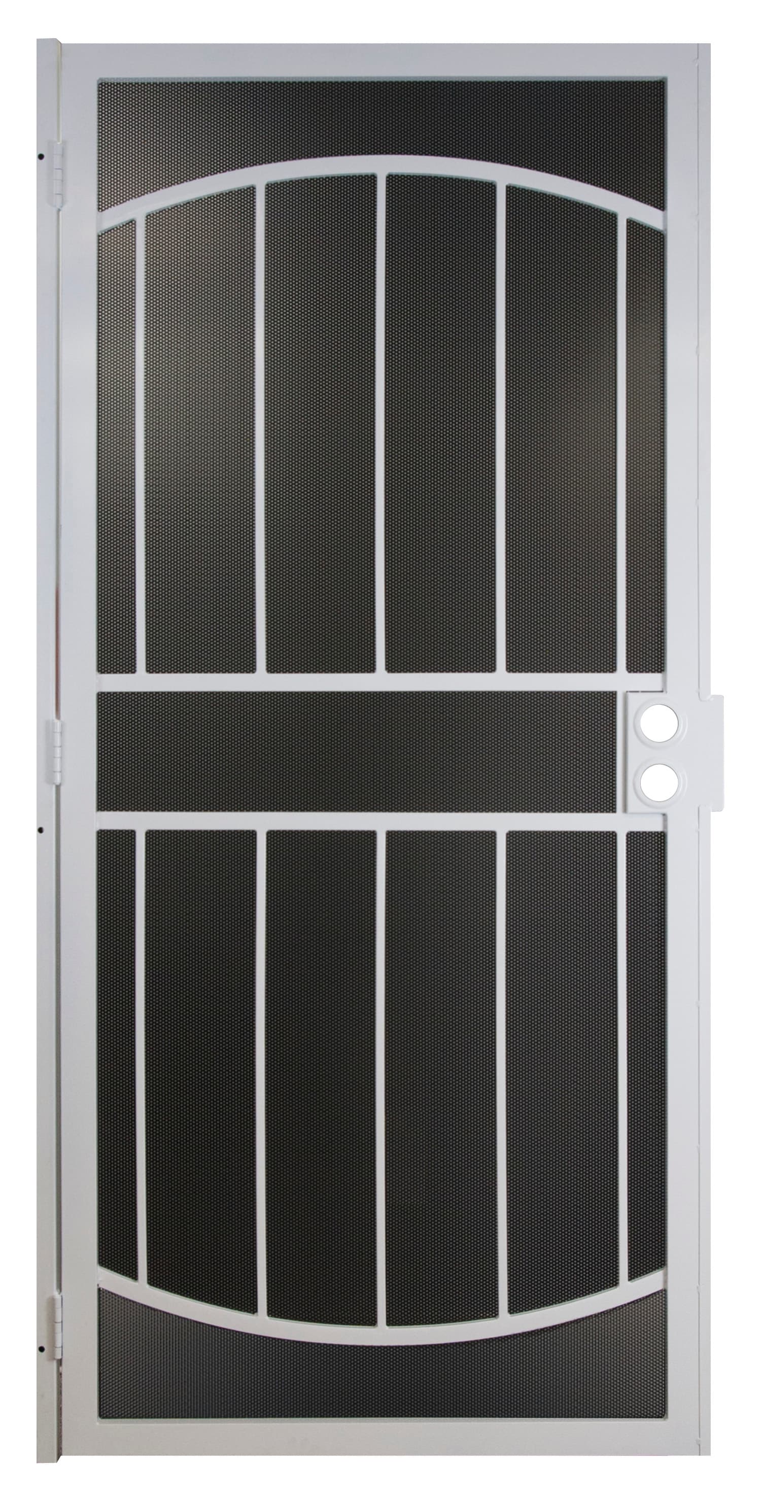 Gatehouse Gibraltar Max 36-in X 81-in White Steel Surface Mount ...