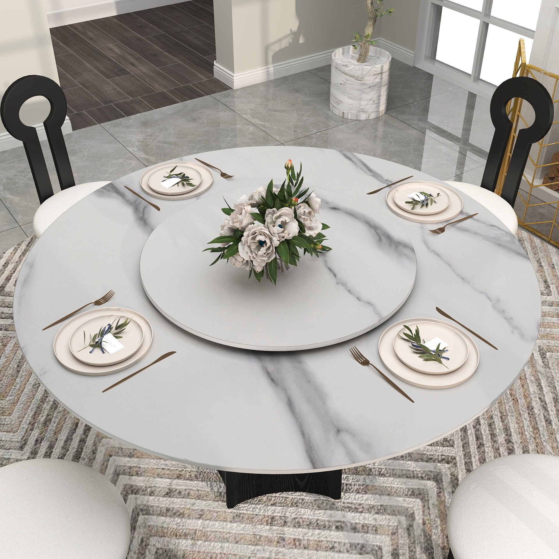 BuotiqHom DH-AT-150W80W-7B Dining-Tables - View #2