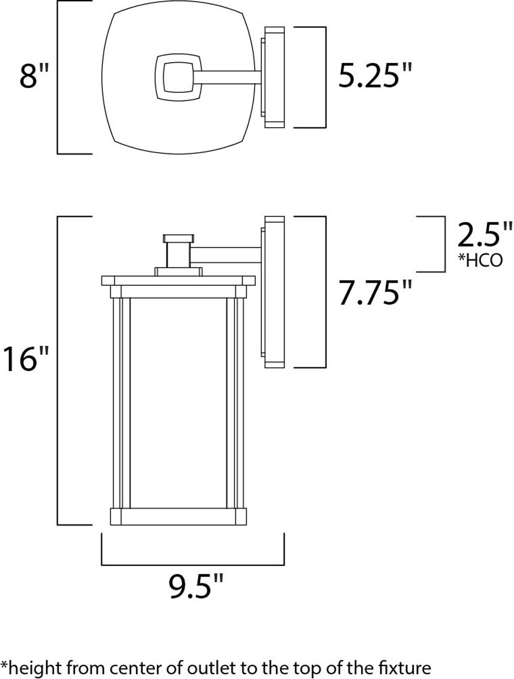 Maxim Lighting 3254FSPL Outdoor-Wall-Lighting - View #2
