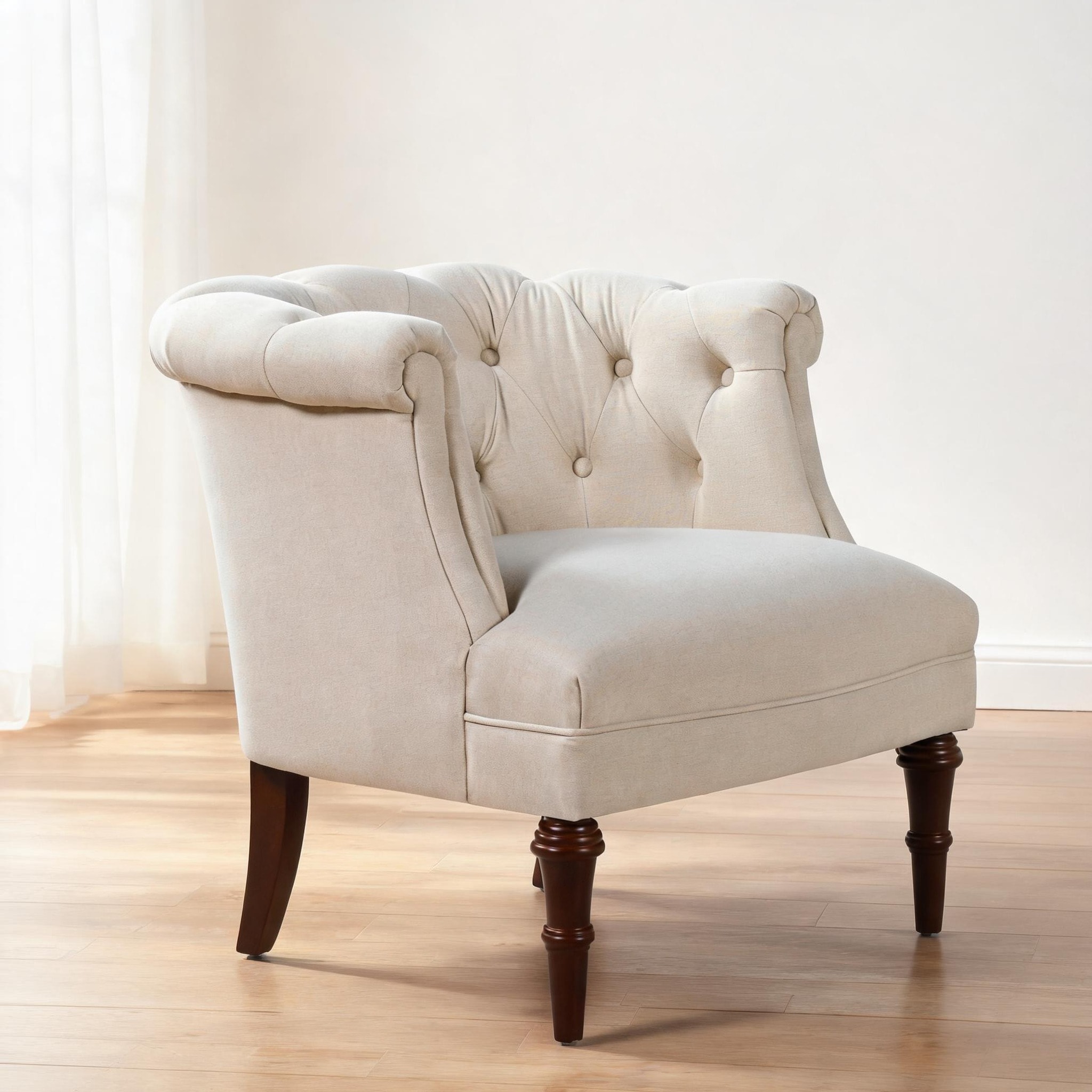Jennifer Taylor Home Katherine Midcentury Sky Neutral Beige Accent