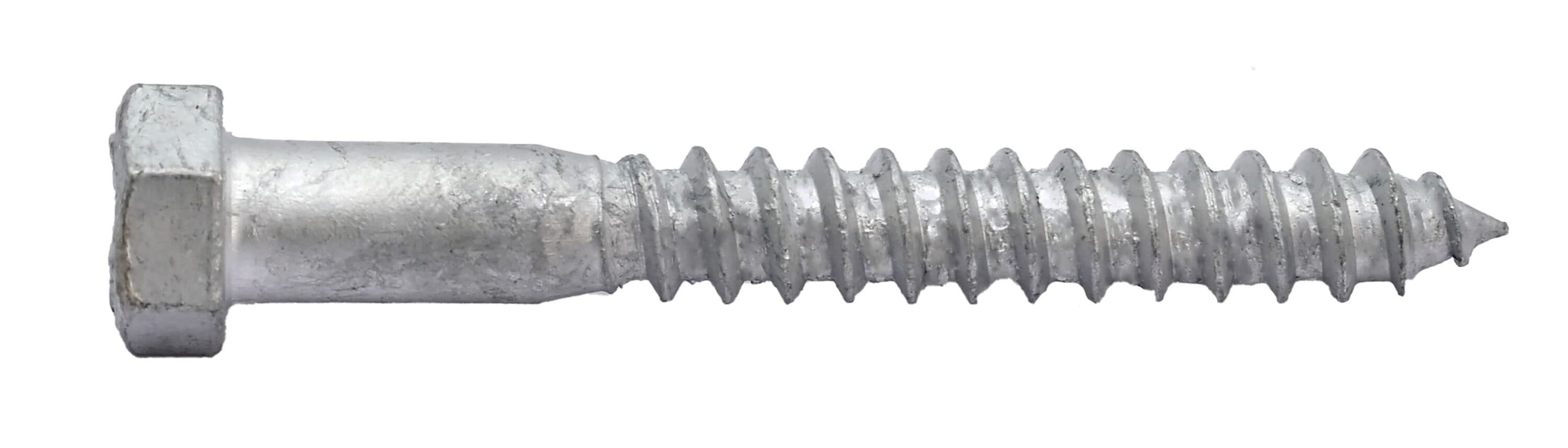 Fasteners Direct F-98800PP5 3/8-in x 3-in Gray Hot-Dipped Galvanized Hex -Head Exterior Lag screws 50 -Pack