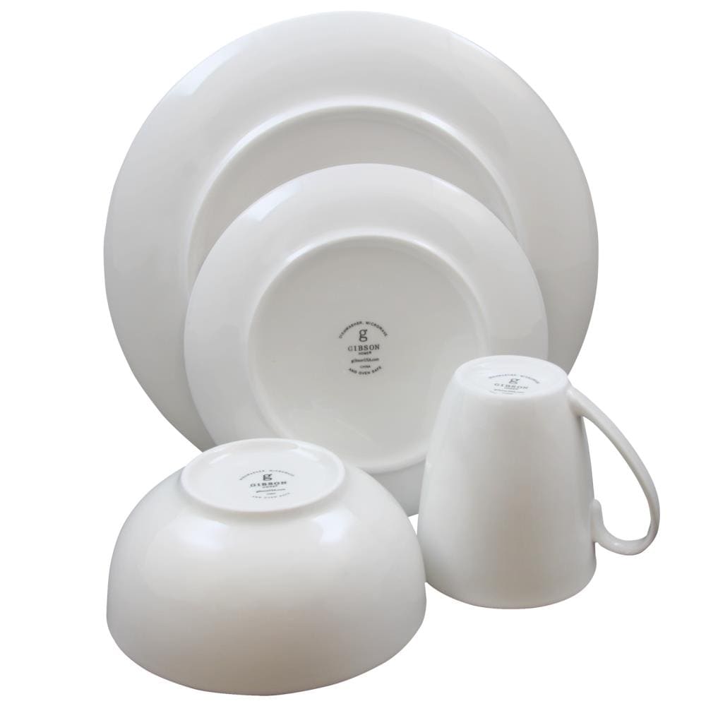 Gibson Home Oslo 16 Piece Dinnerware Set Color: White