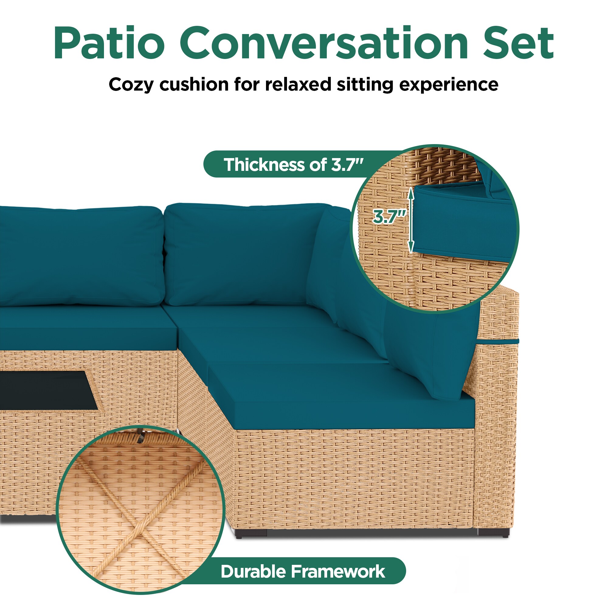 UPHA TBBE-AB-DLBLUE Patio-Conversation-Sets - View #5