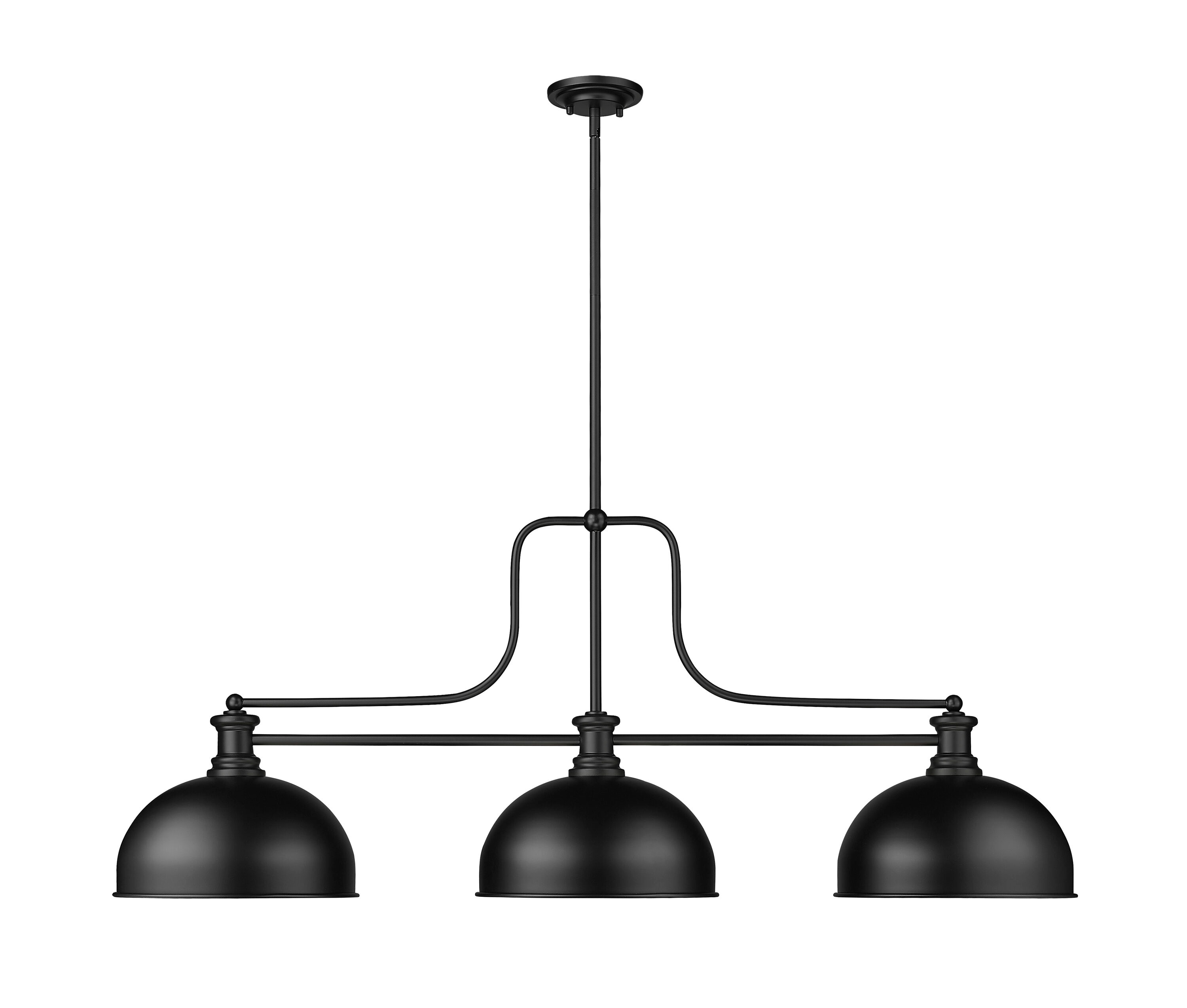 Z-Lite 725-3MB-D13MB Pool-Table-Lighting - View #4