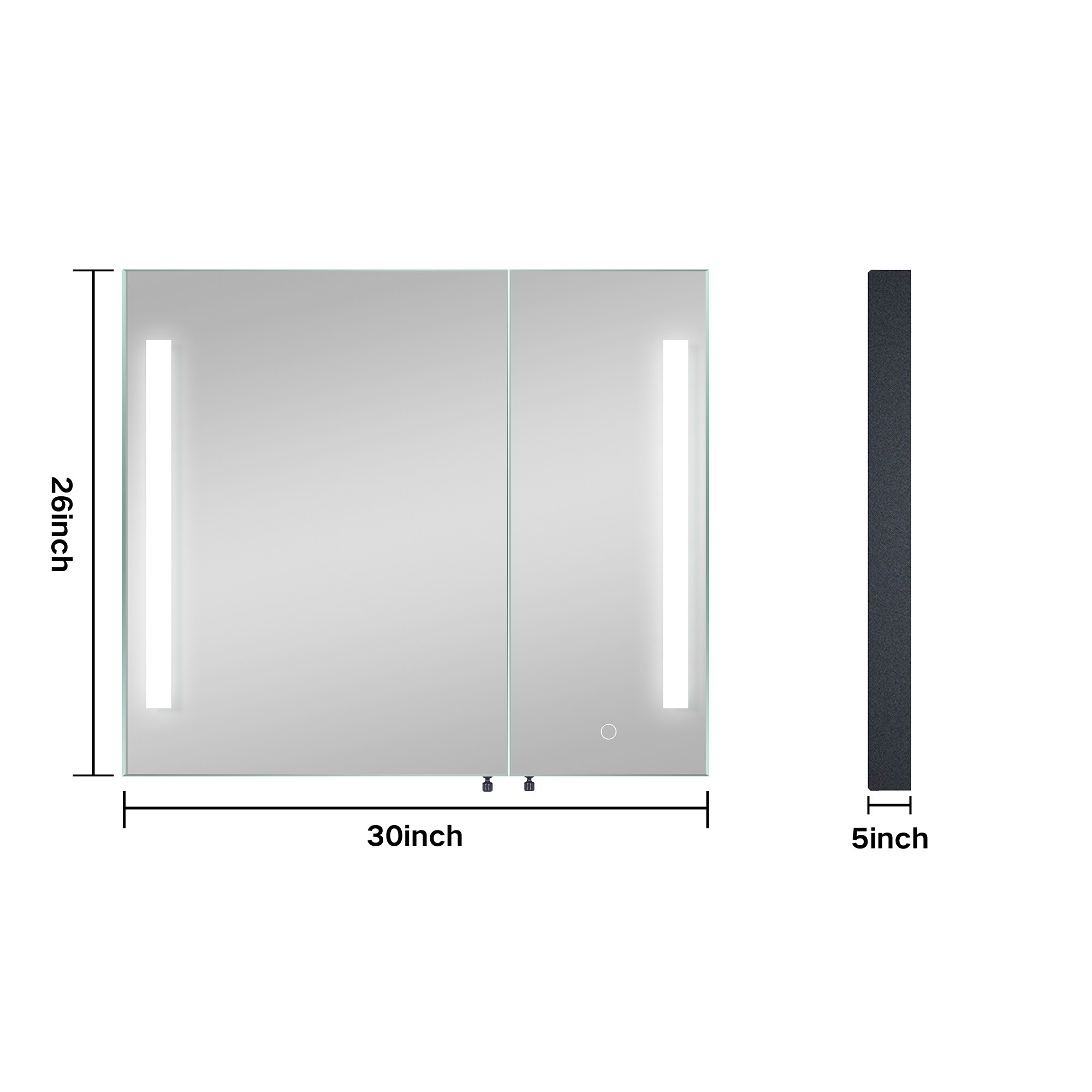Forclover ASM-JG3026D Bathroom-Medicine-Cabinets - View #4