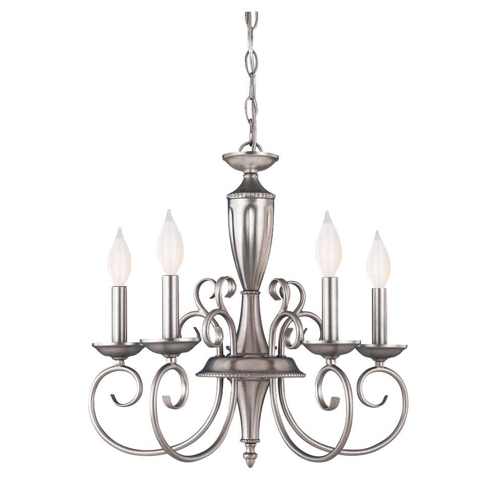 Shandy 1-Light Pewter Traditional Dry Rated Chandelier at Lowes.com