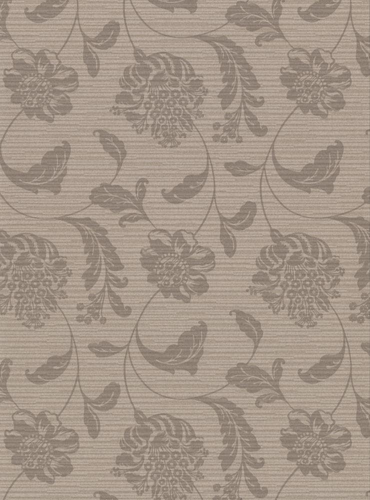 Warner Textures 2910-2751 60.8-Sq. Feet Brown Vinyl Textured Ivy/Vines 3D Unpasted Wallpaper