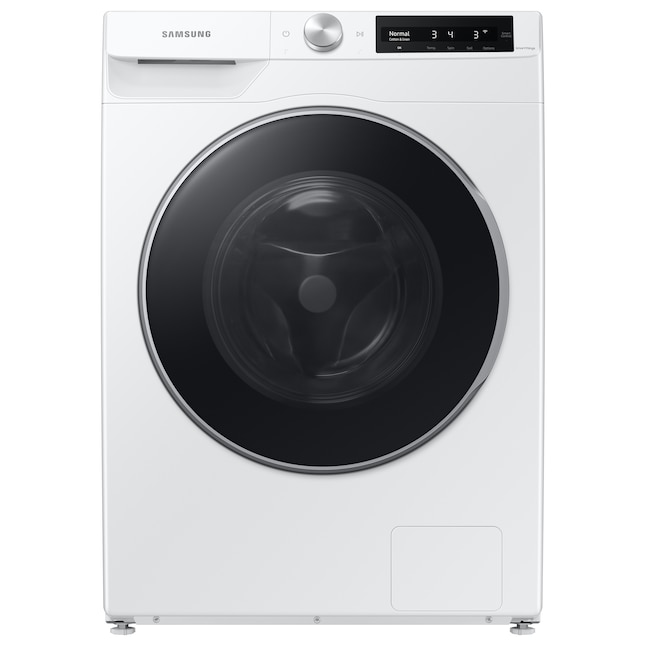 Samsung 4.5-cu ft High Efficiency Stackable Front-Load Washer (Fingerprint  Resistant Black Stainless Steel) ENERGY STAR in the Front-Load Washers  department at