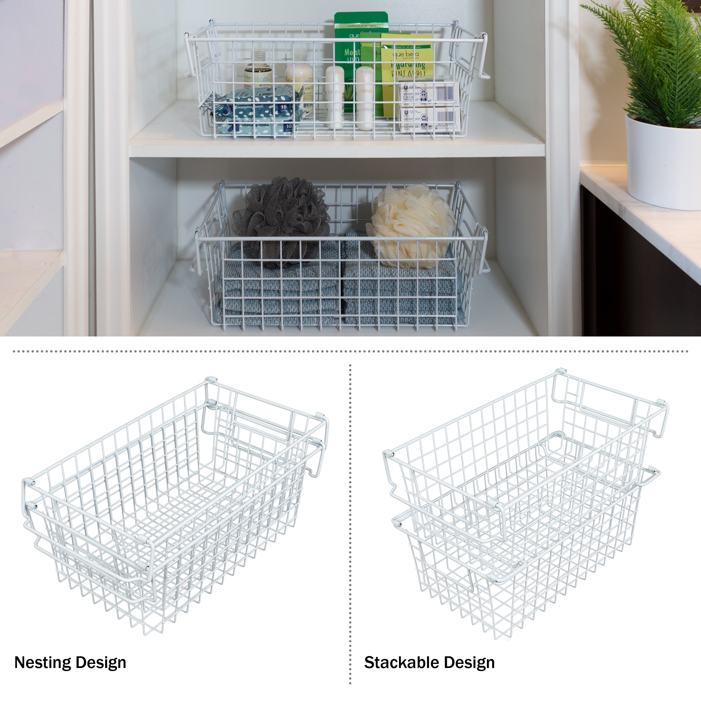 Home-Complete ST-HOME7-WHT Bins-Baskets - View #5