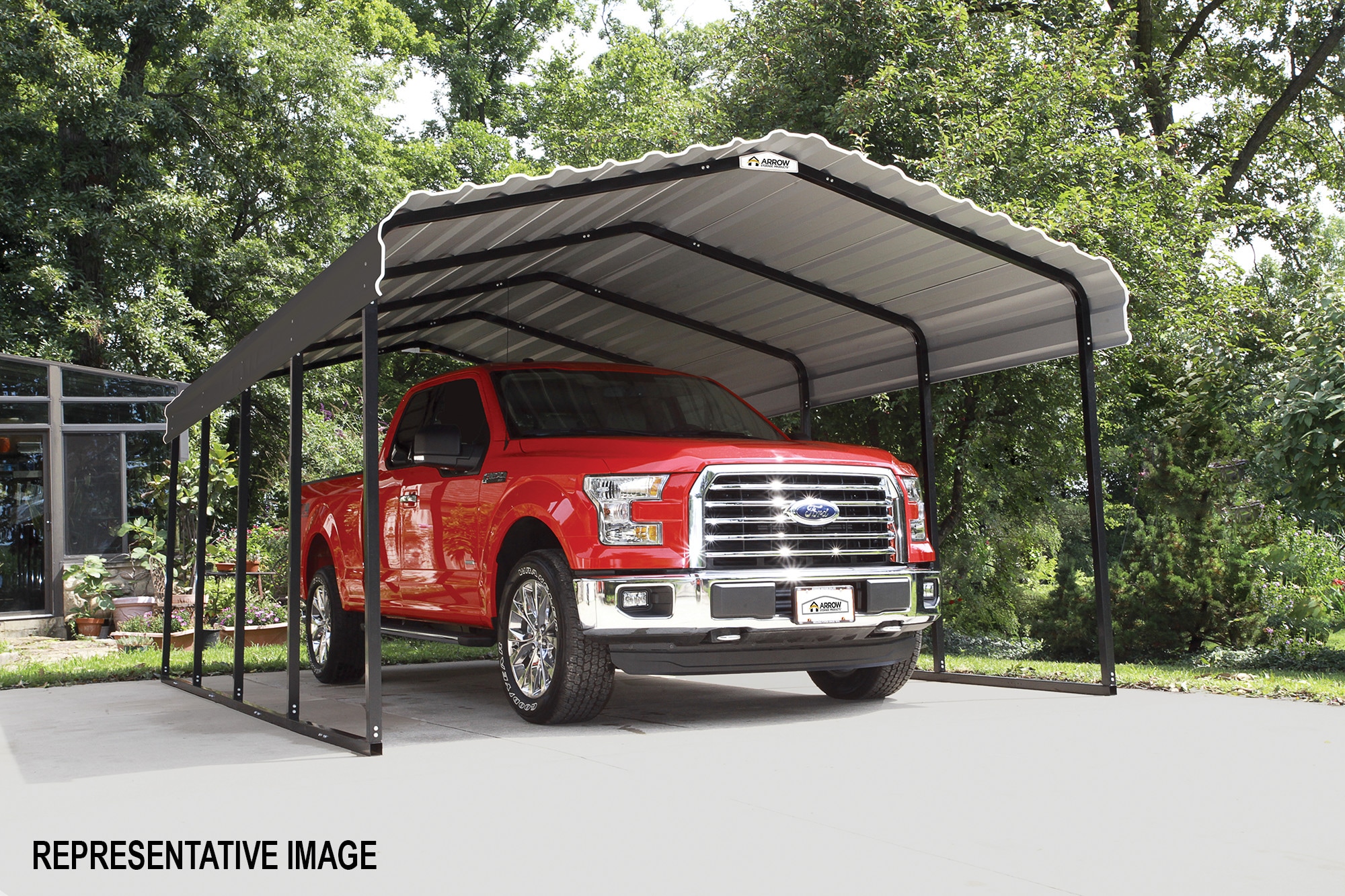 Arrow CPHC122907 Carport-Covers - View #2