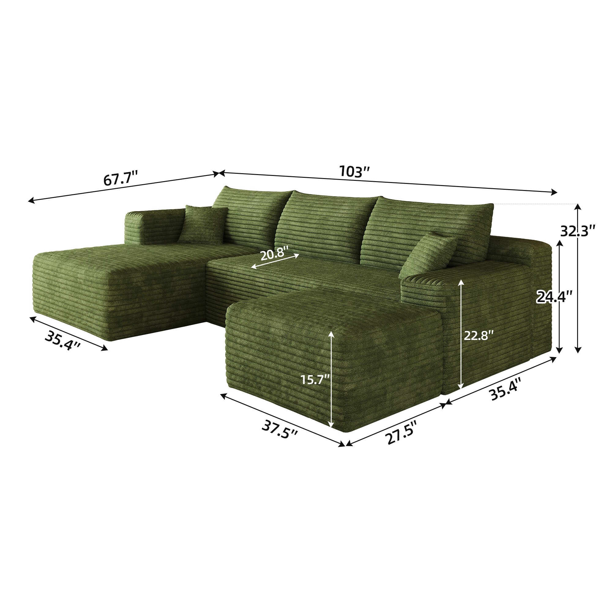 Vynxaria LS0515-W2824S00358 Sofas-Loveseats - View #7