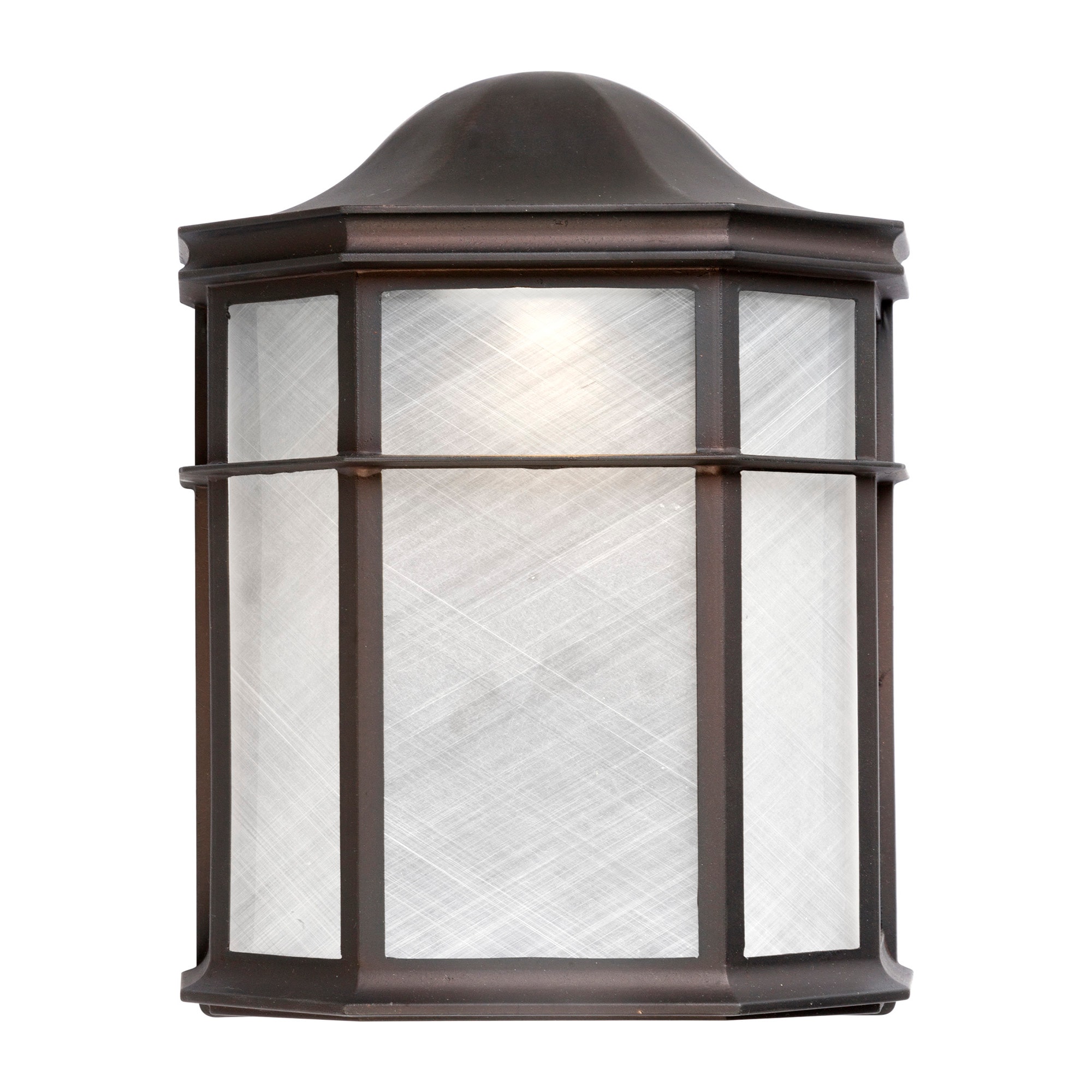 Forte Lighting 1719-01-32 Lancaster 1 -Light 10-in H Antique Bronze Hardwired Outdoor Wall Light
