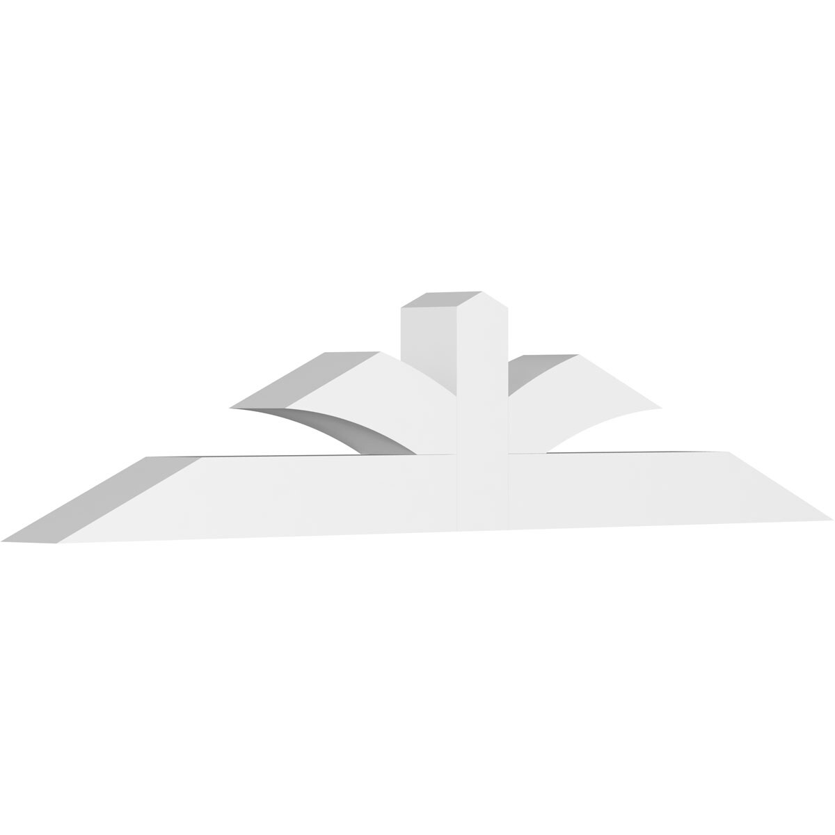 Ekena Millwork GBP060X13X0404RIC00 Richland White PVC Gable bracket