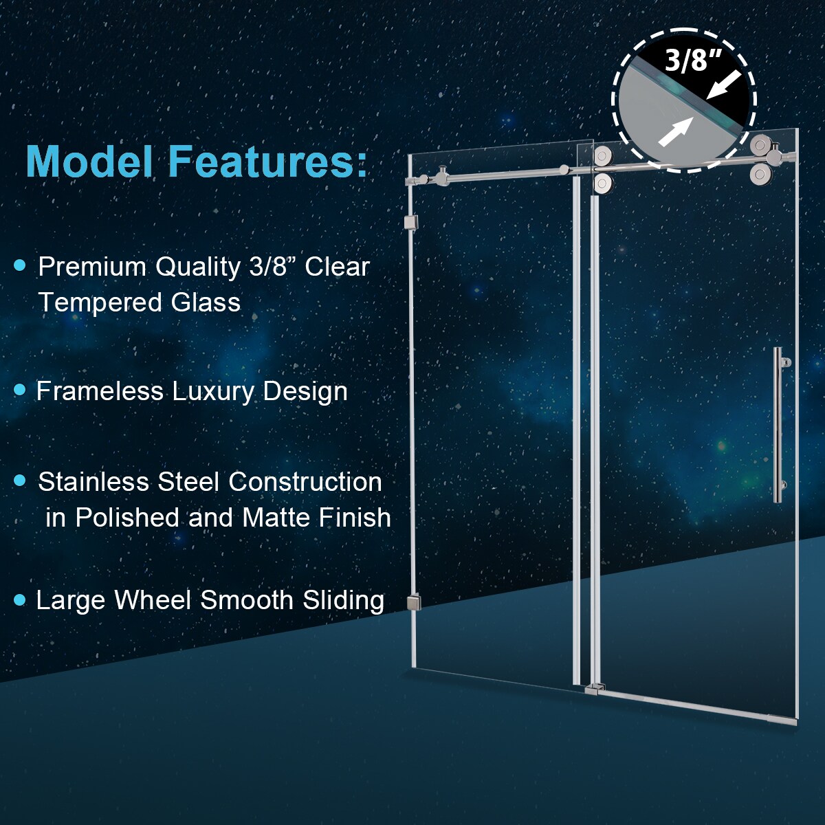 Forclover ALDM-07BK Shower-Doors - View #12