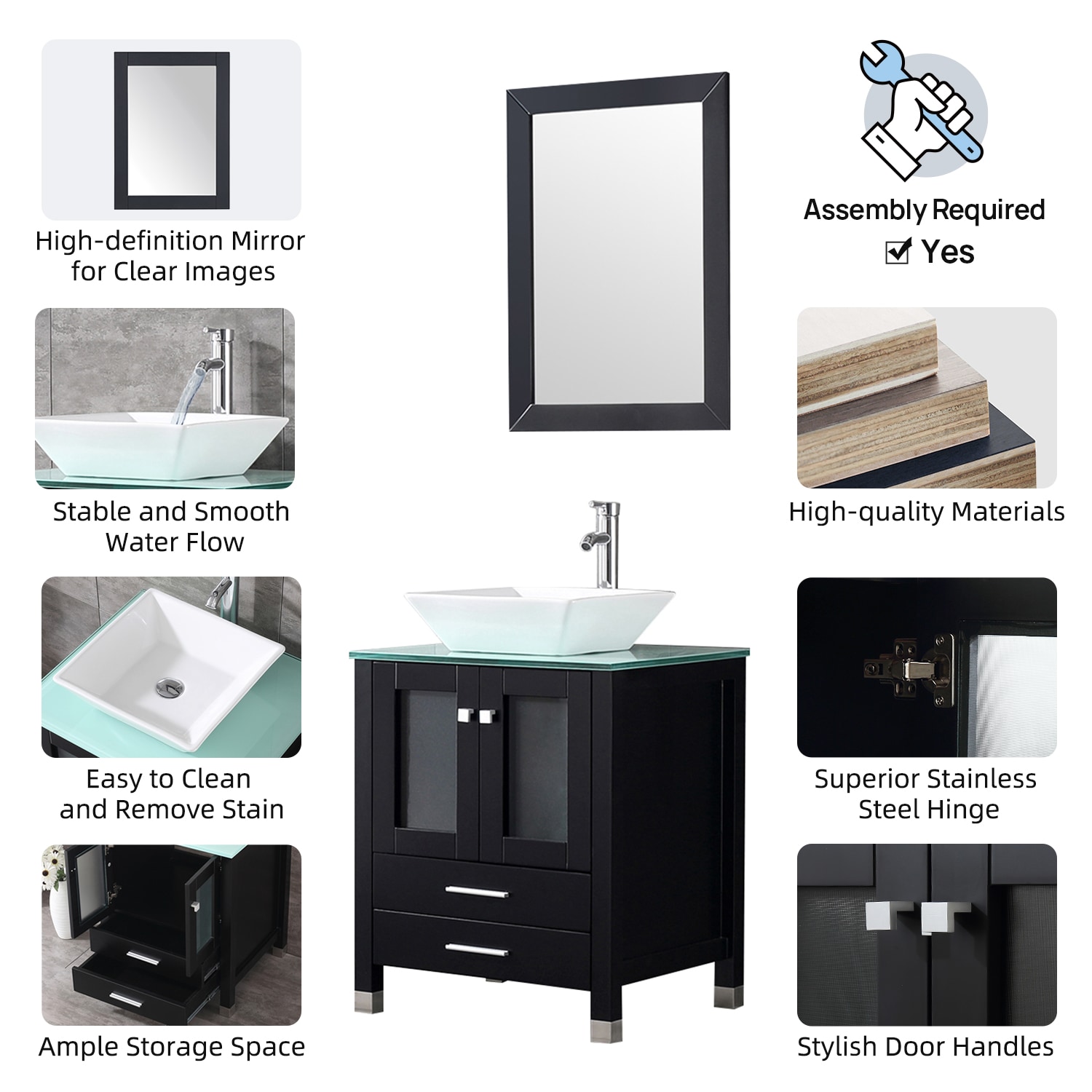 WONLINE USBR4196+USBR4360 Bath-Vanity-Combo - View #4