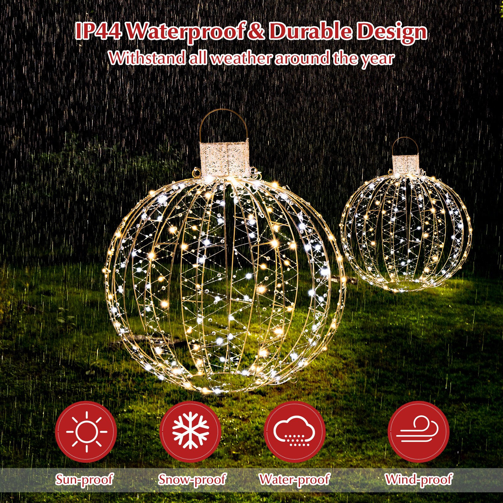 LIVIZA HYZ24148US-GD Outdoor-Christmas-Decor - View #2