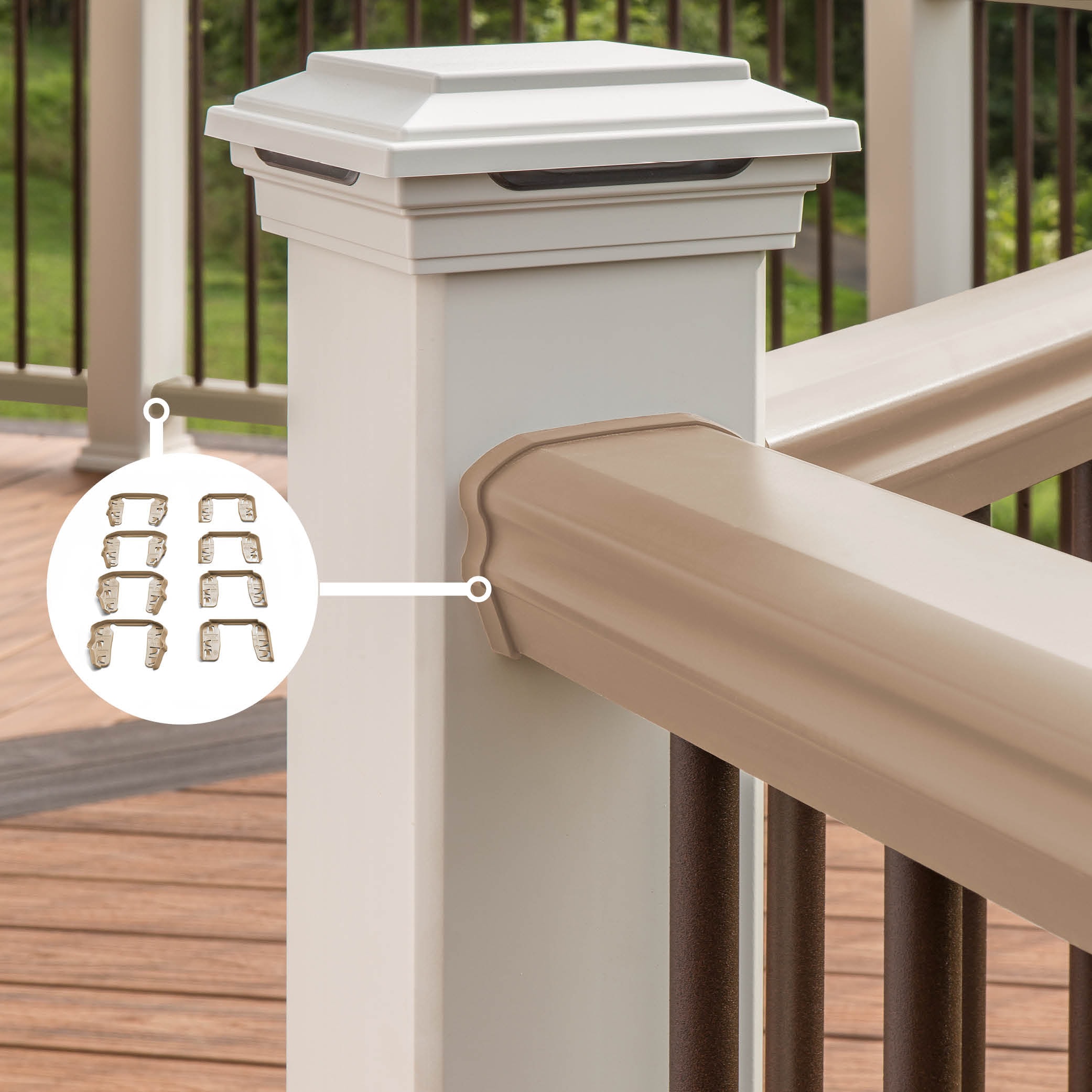 Trex 6-in x 11.25-in Transcend Railing Rope Swing Composite Line ...