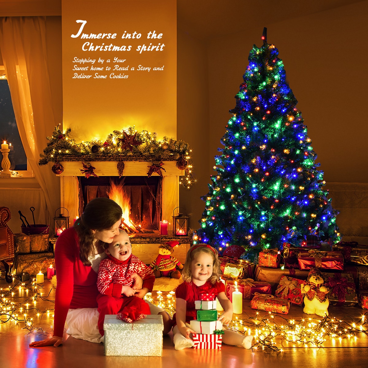 Costway CM20679 Artificial-Christmas-Trees - View #5