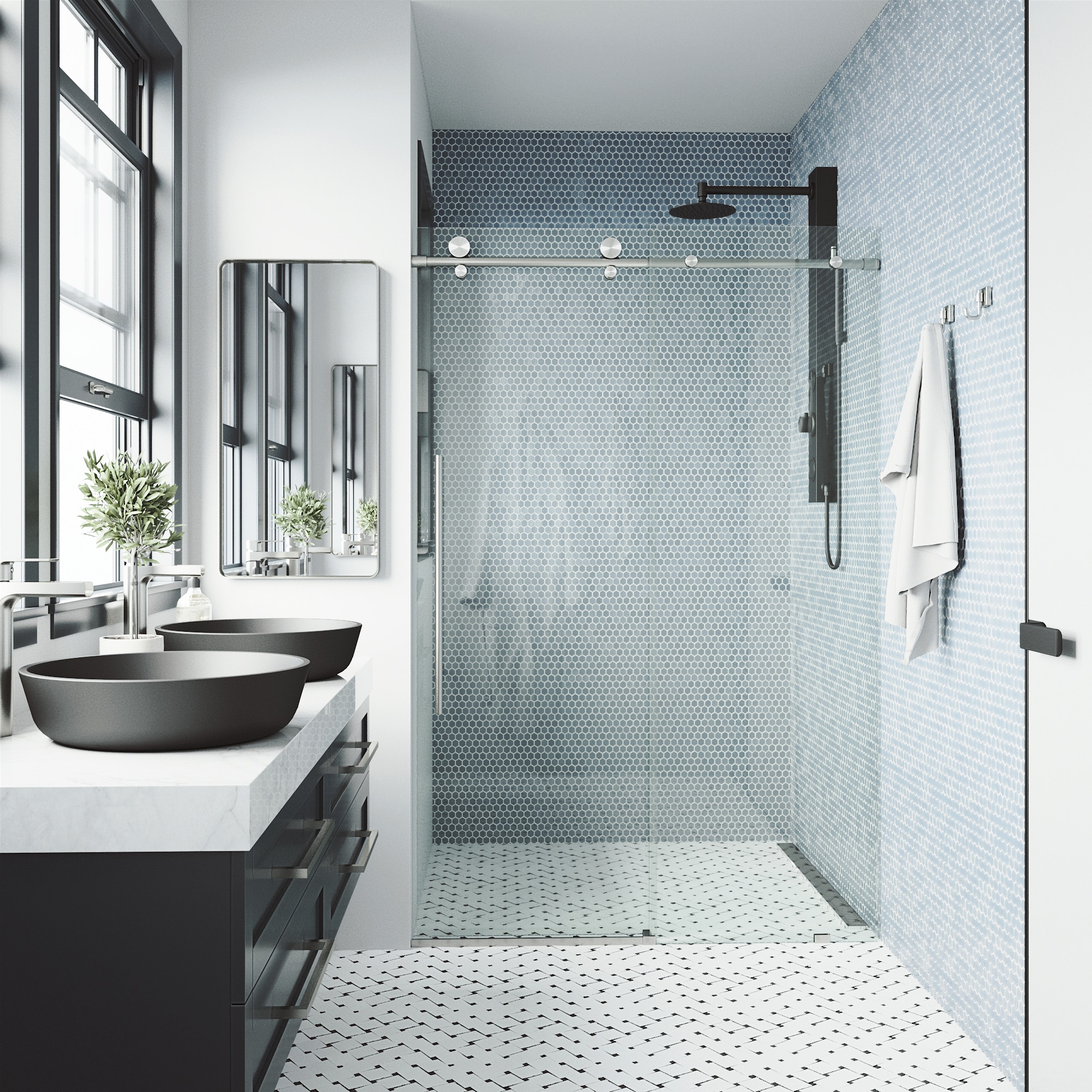 VIGO VG6021STCL4876 Shower-Doors - View #4