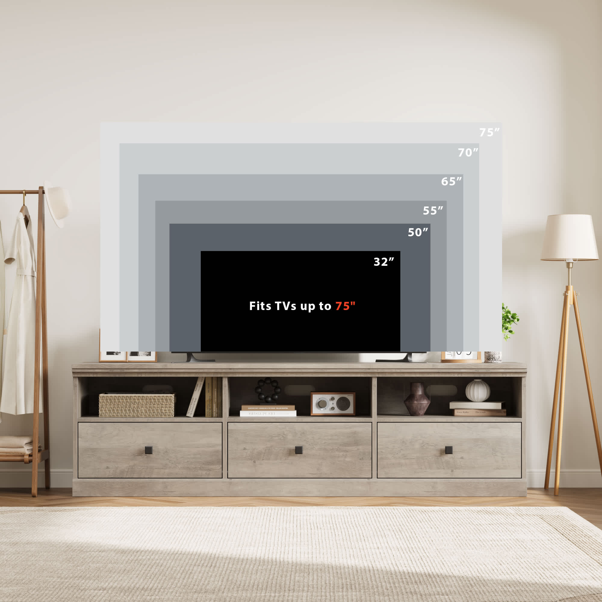 Qeetex PHO-14B97W3D-KLN Tv-Stands - View #2