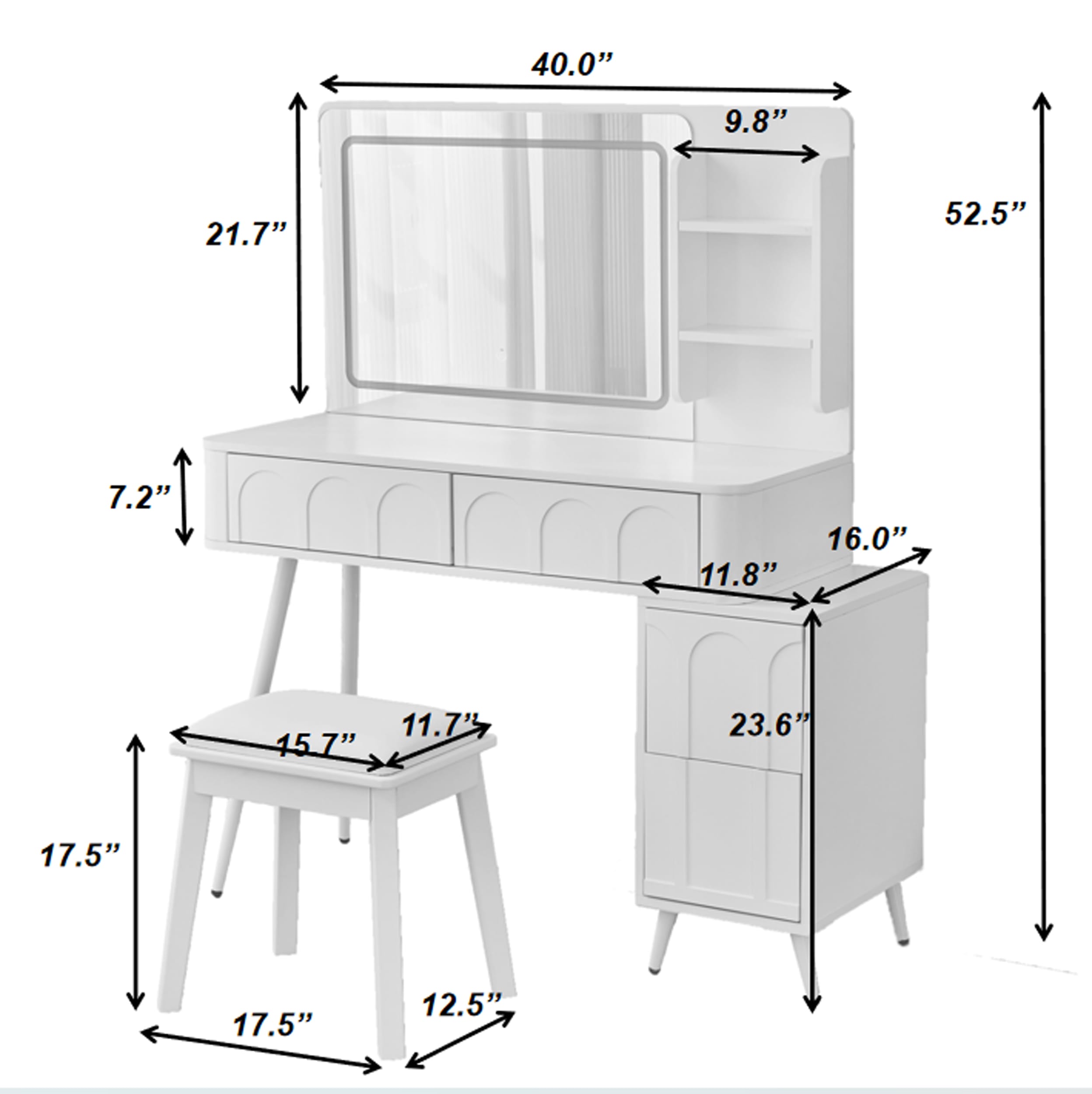 ModernLuxe SD000030AAB Bedroom-Vanities - View #2