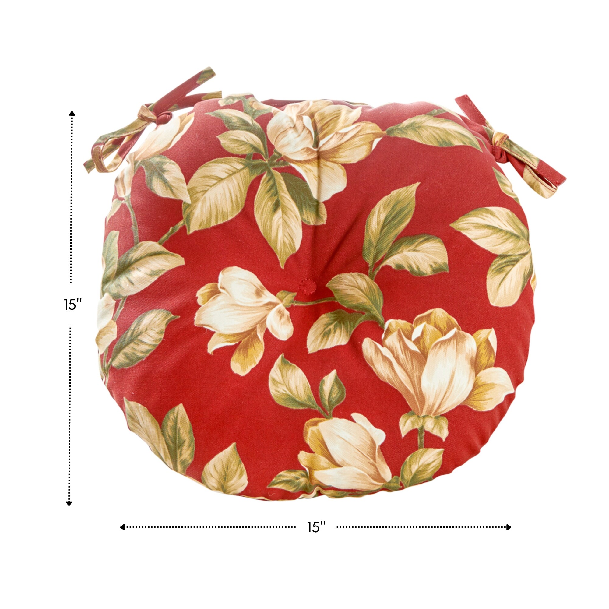 Greendale Home Fashions OC6816S4-ROMAFLORAL Patio-Furniture-Cushions - View #7
