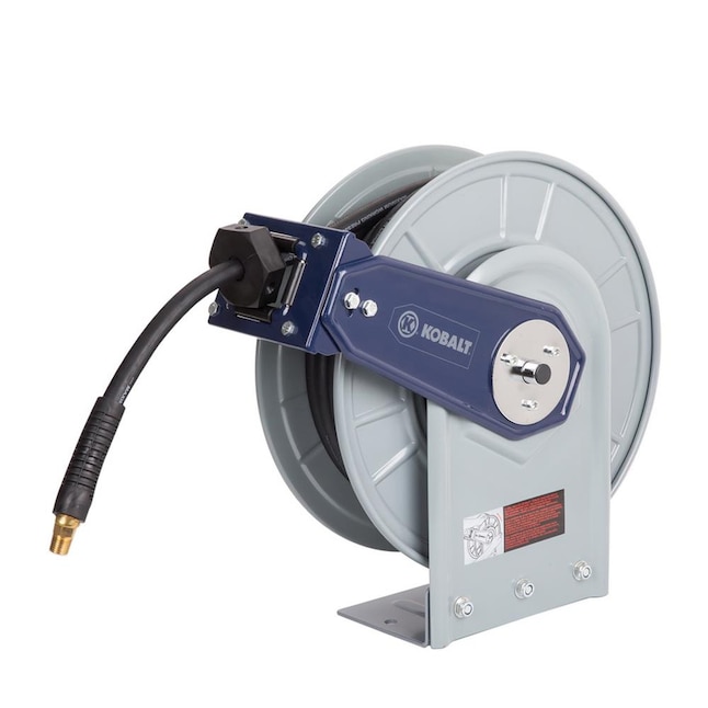 Kobalt Retractable Hose Reel with Rubber Air Hose at