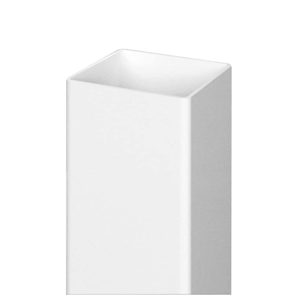 Outdoor Essentials 195168 PicketLock 6-ft H x 4-in W White Vinyl Blank Fence Post (Unassembled)