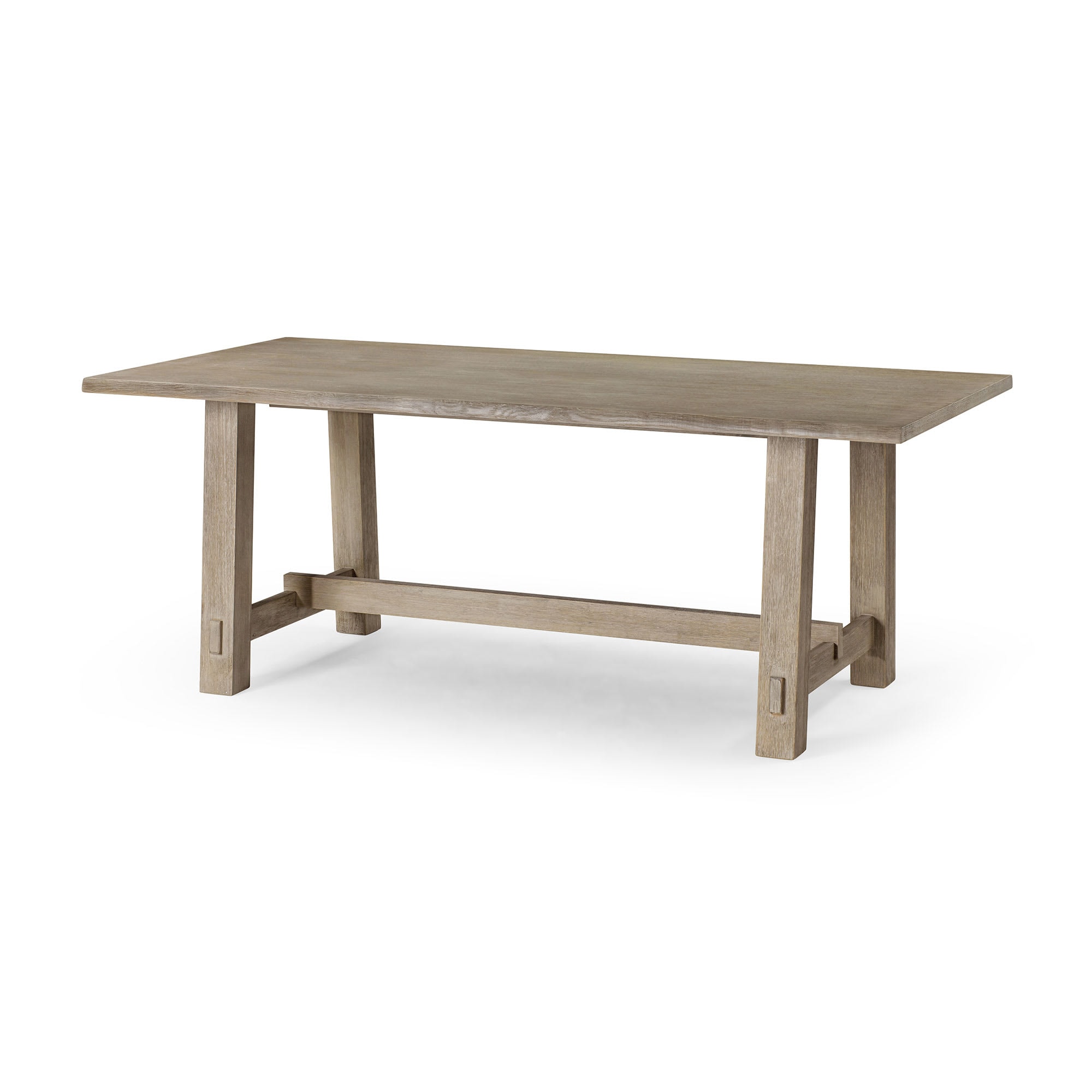 Maven Lane ML355104-WDT-GR Yves Rectangular Wooden Dining Table in Weathered Grey Finish