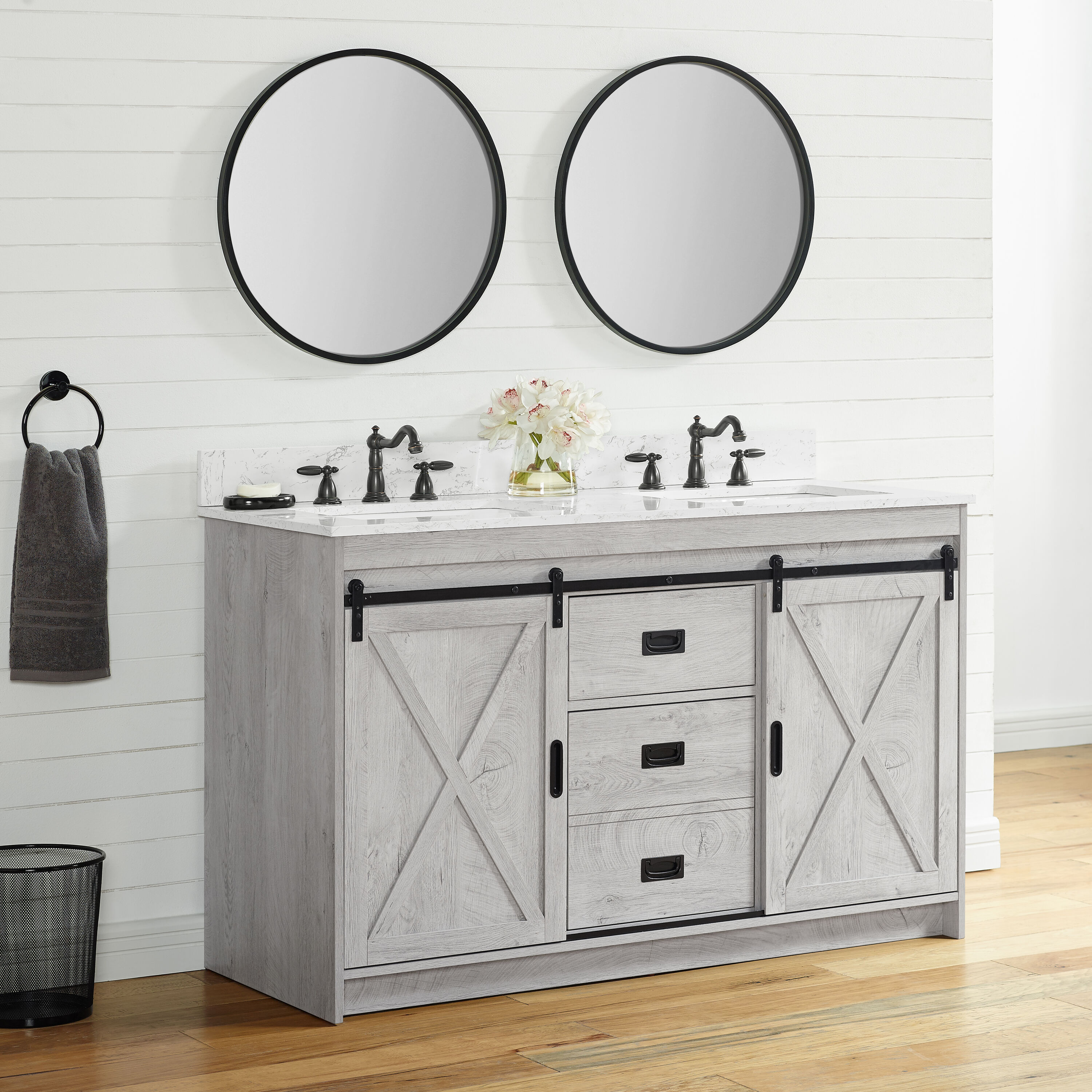 Sudio Design RAFTER-54WW-D Bath-Vanity-Combo - View #2