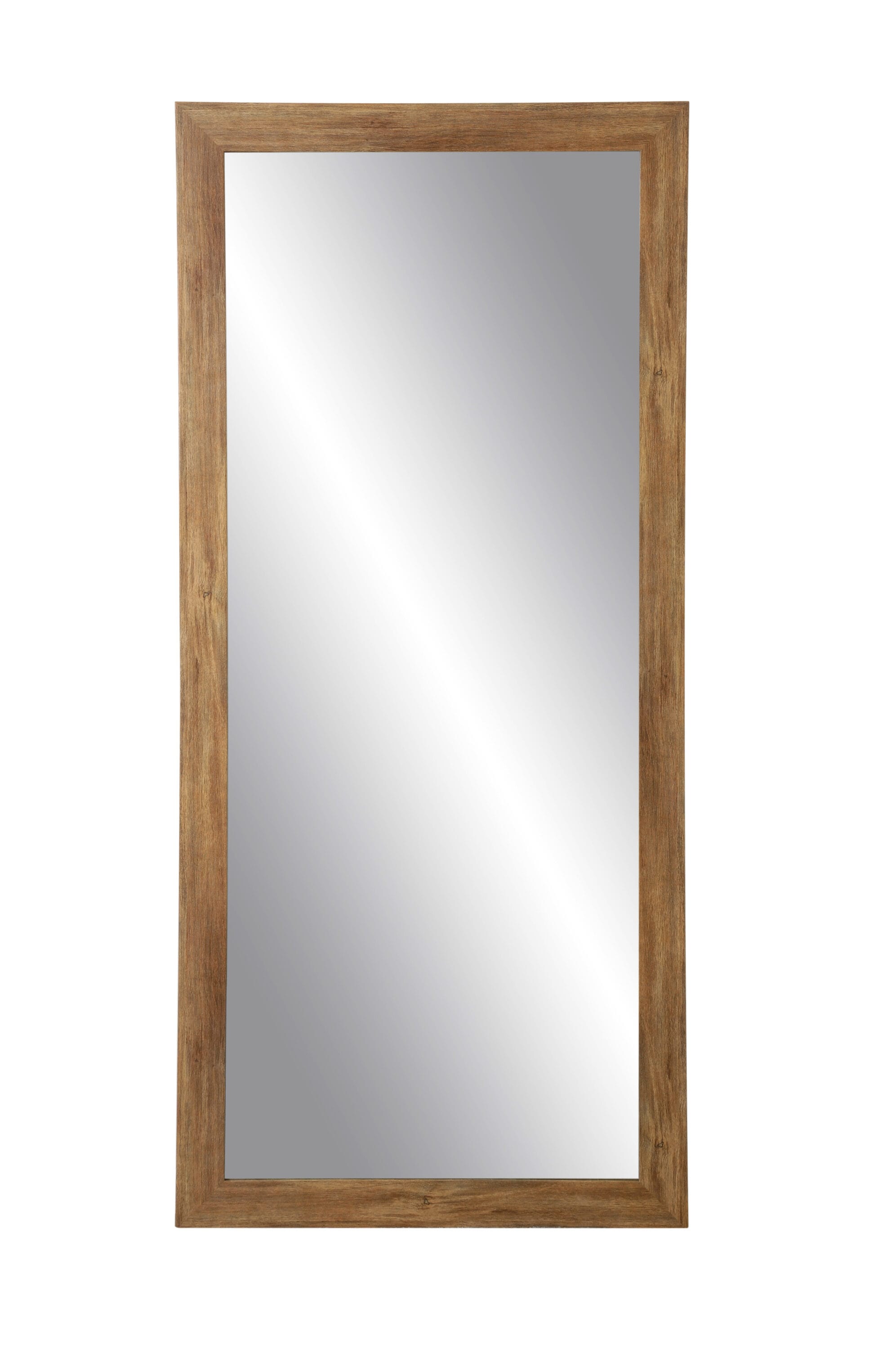 BrandtWorks BM034TS 32-Inches W x 66.0-Inches H Rectangle Blonde Grain Framed Full Length Wall Mirror
