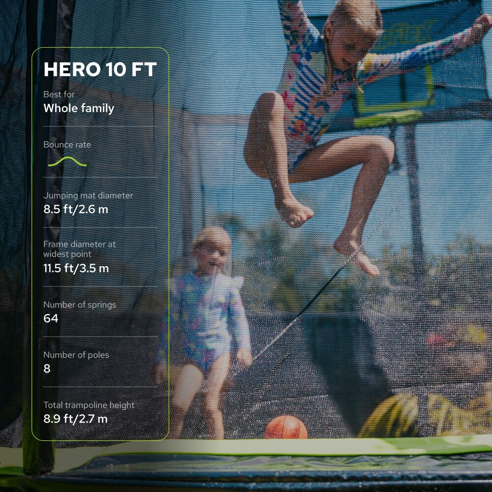 JumpFlex HRO10-V3D + SHADE trampolines - View #2