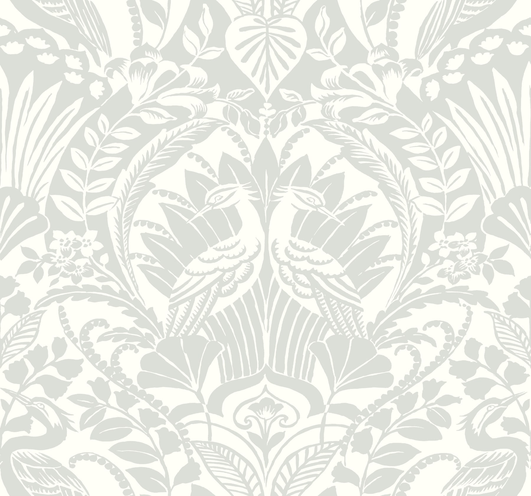 York Wallcoverings DM4998 Damask Resource Library 60.8-Sq. Feet Green Non-woven Damask Prepasted Water Activated Paste Wallpaper