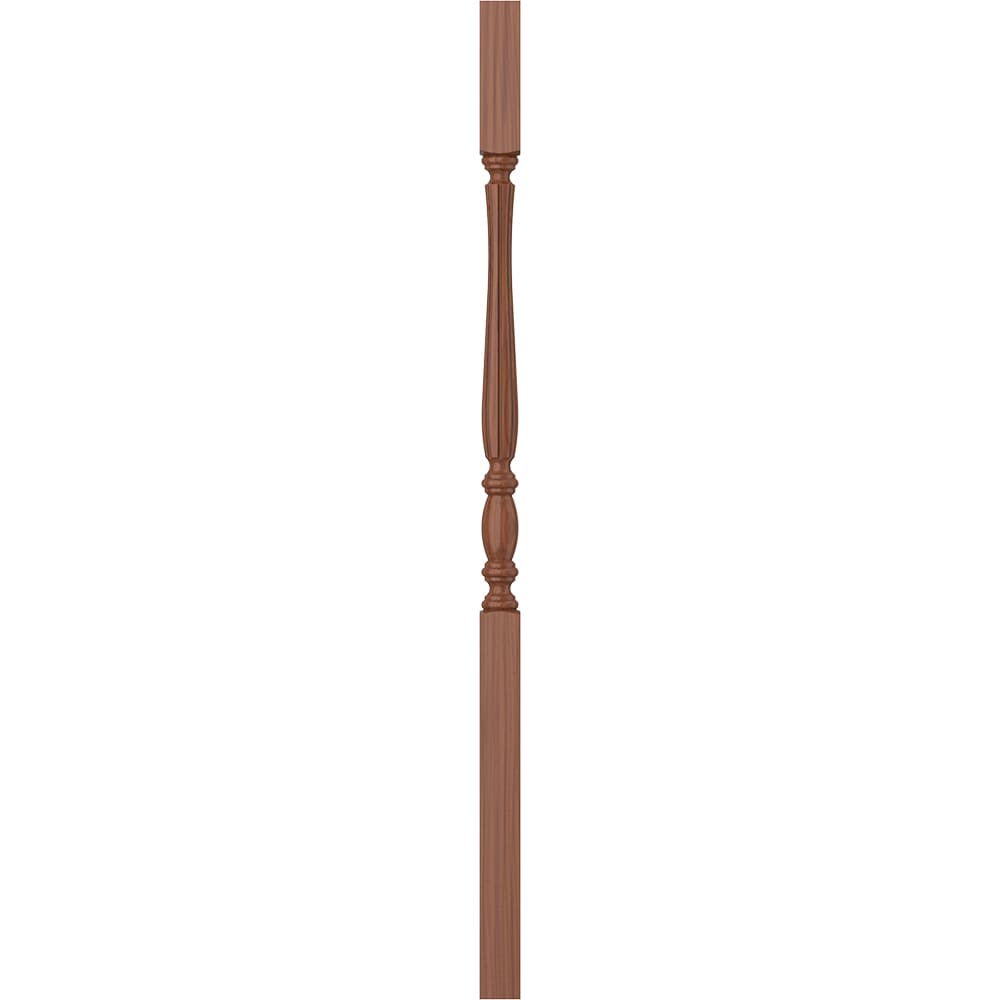 L.J. Smith Stair Systems LJF-2105-C 42 42-in x 1.75-in Unfinished Cherry Square Top Stair Baluster
