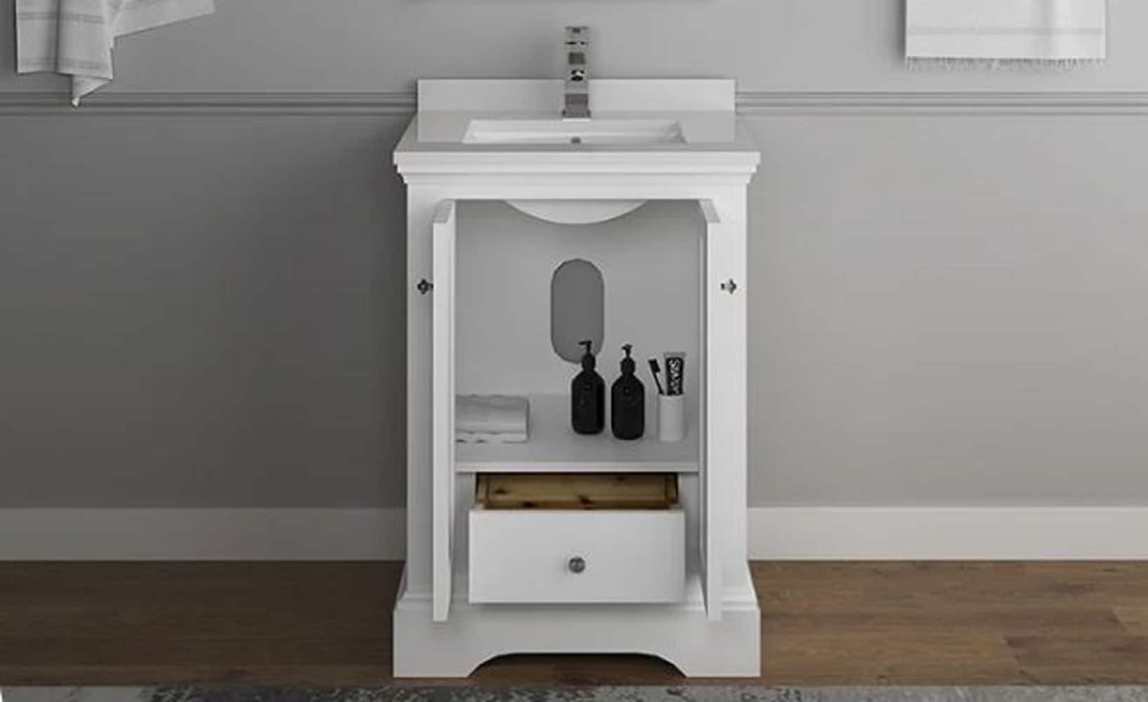 Fresca FCB2424WHM-CWH-U Bath-Vanity-Combo - View #5