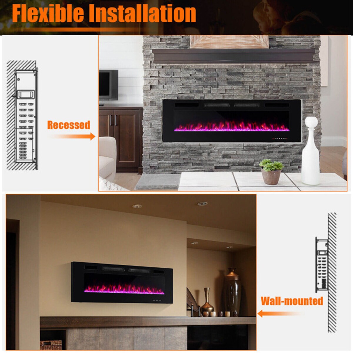 Clihome CL-60-10235 Electric-Fireplaces - View #5