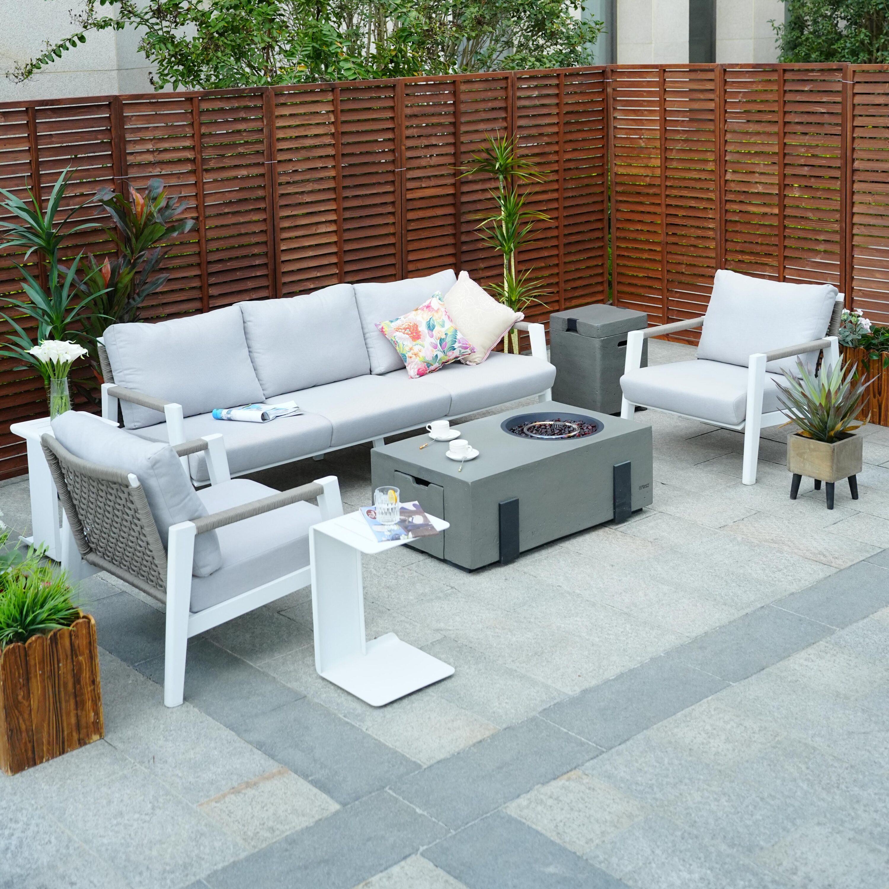 Direct Wicker DWG-2322W&2355G Patio-Conversation-Sets - View #6