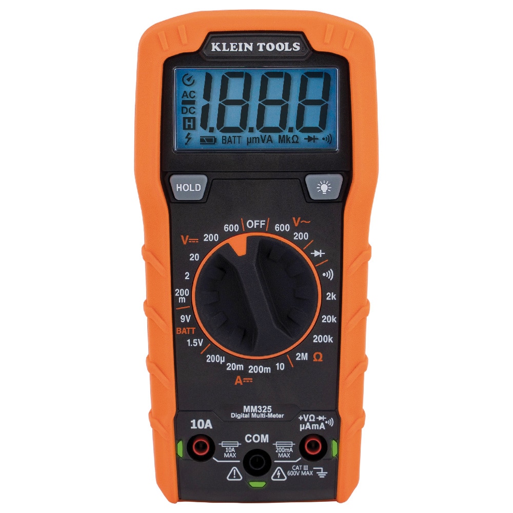 Klein Tools Lcd Manual Ranging Multimeter 10 Amp 600-Volt in the ...