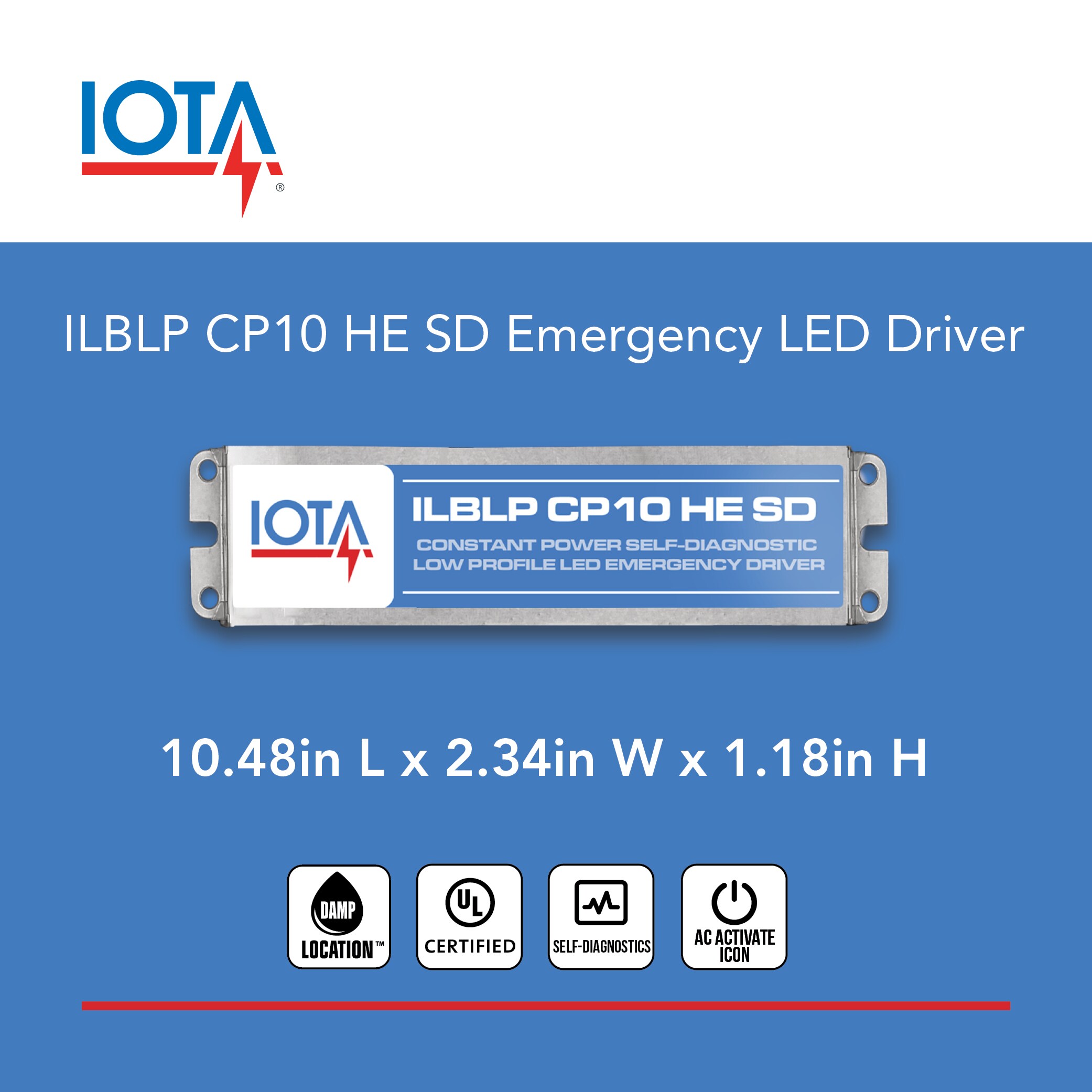 IOTA ILBLPCP10HESDAM9 Emerg-Light-Battery-Packs - View #3