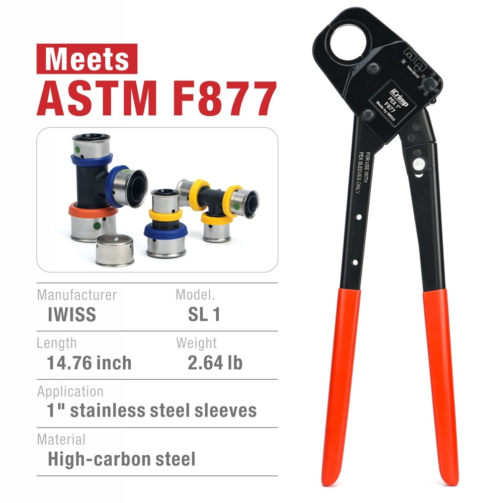 IWISS SL 1 Pex-Crimp-Fittings - View #2