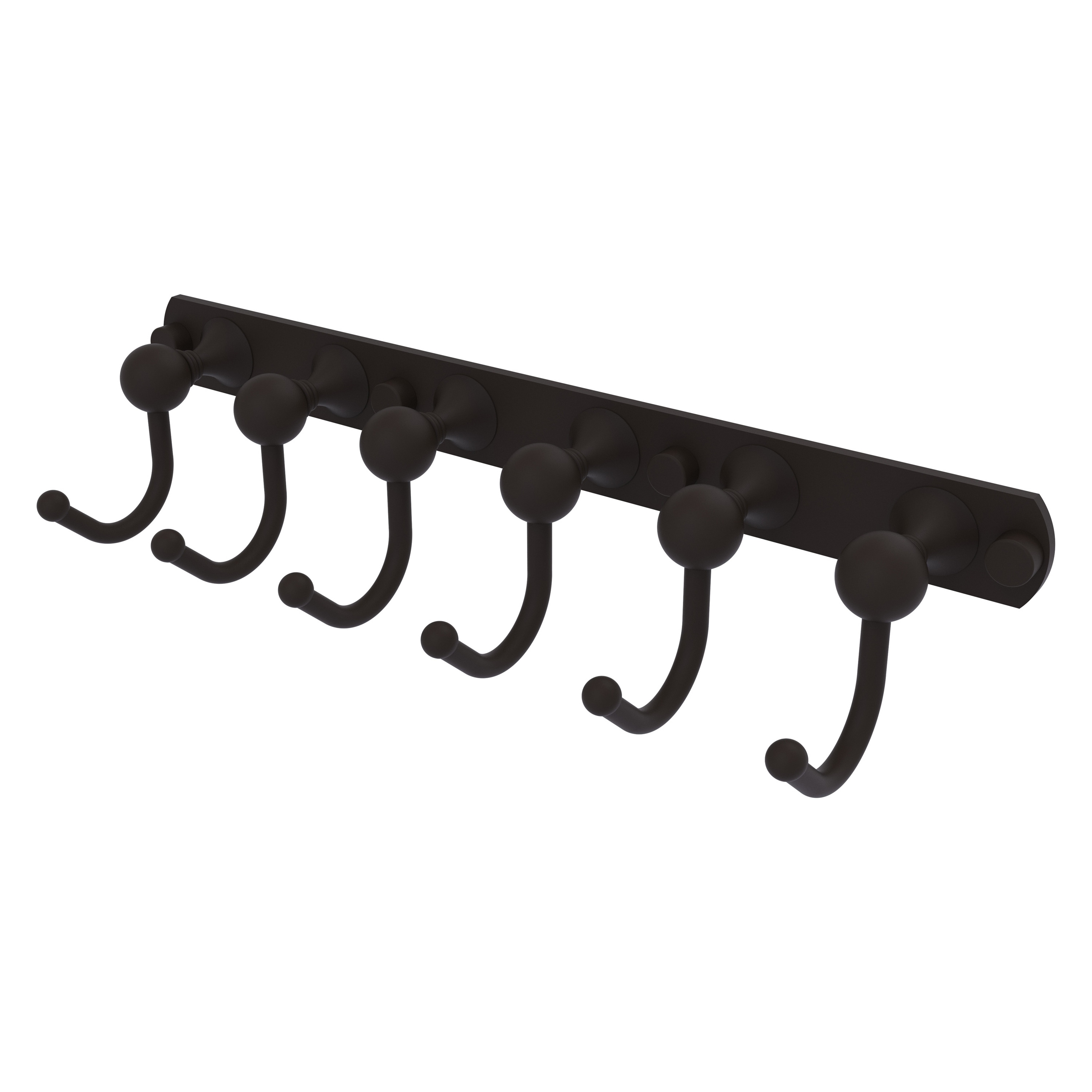 Allied Brass SL-20-6-ORB Shadwell Oil-rubbed Bronze 6 -Hook Wall mount Towel Hook