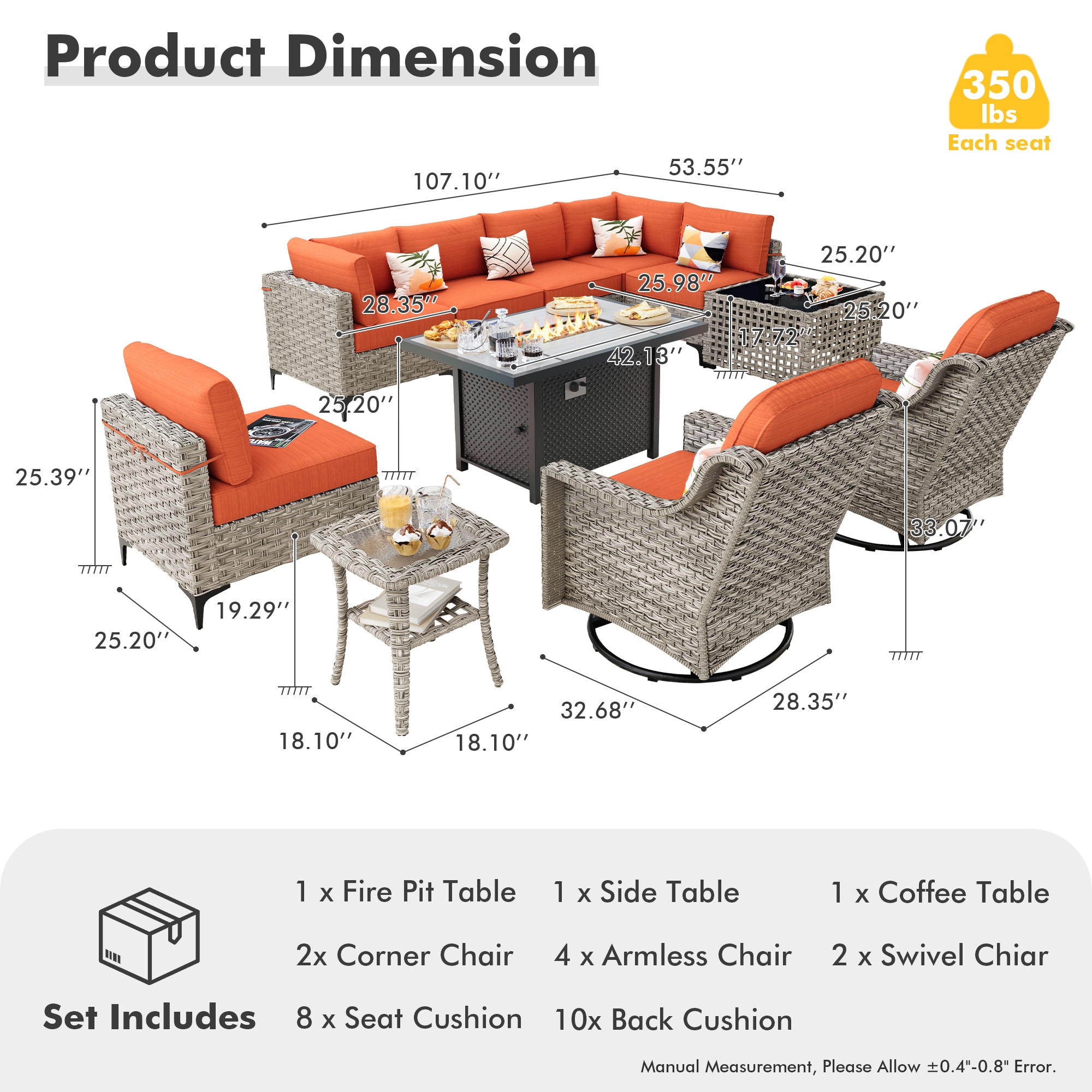 Pouuin DFPSKT800 Patio-Sofas-Daybeds - View #8