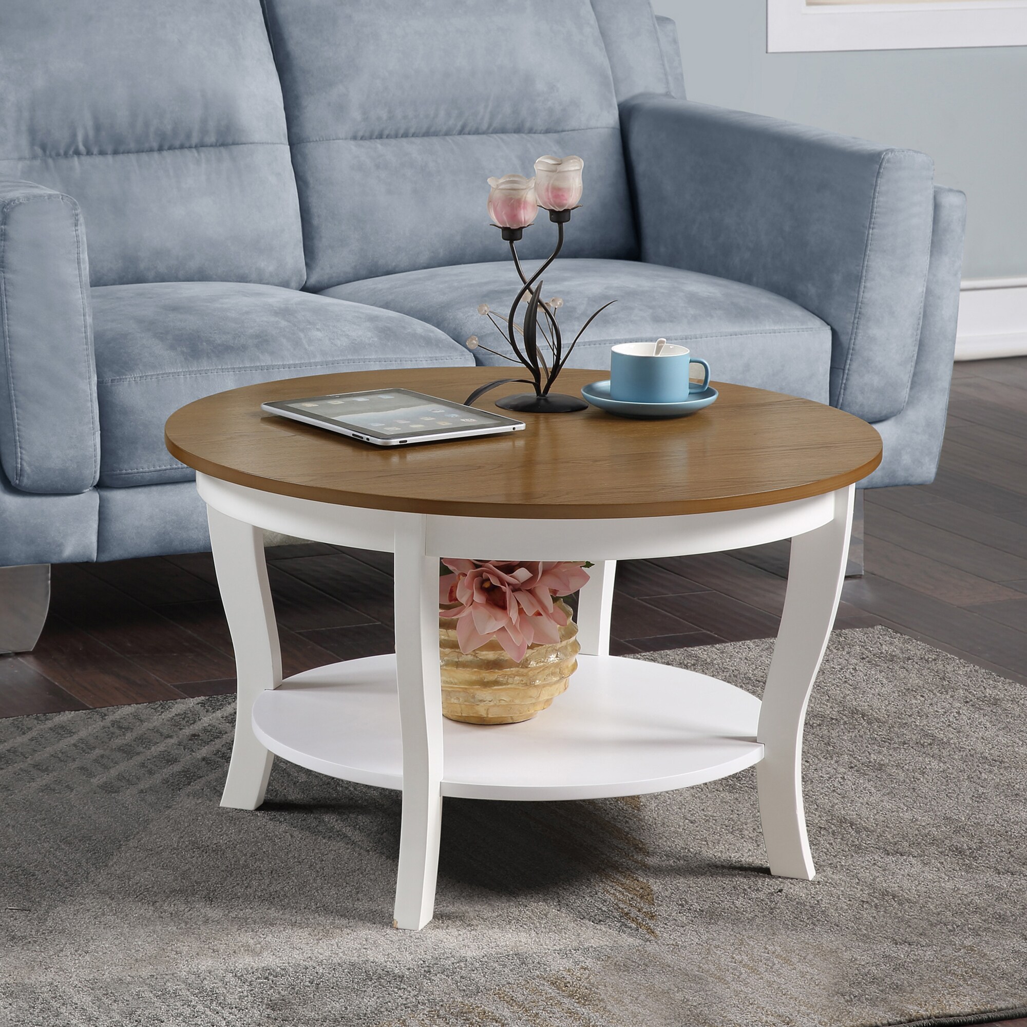 Convenience Concepts R6-369 American Heritage Driftwood MDF Casual Coffee Table